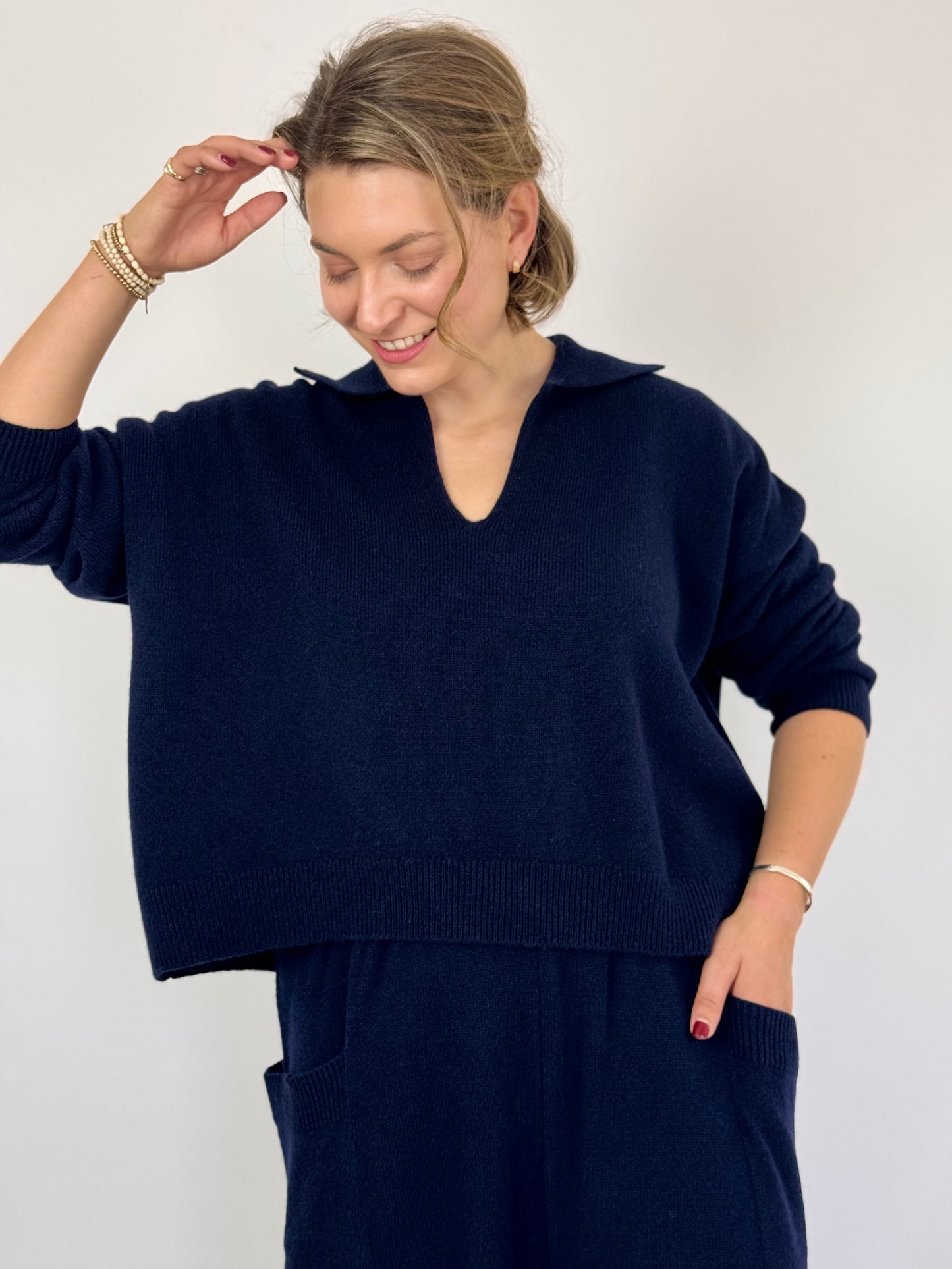 Sort Aarhus Stacci Jumper Navy