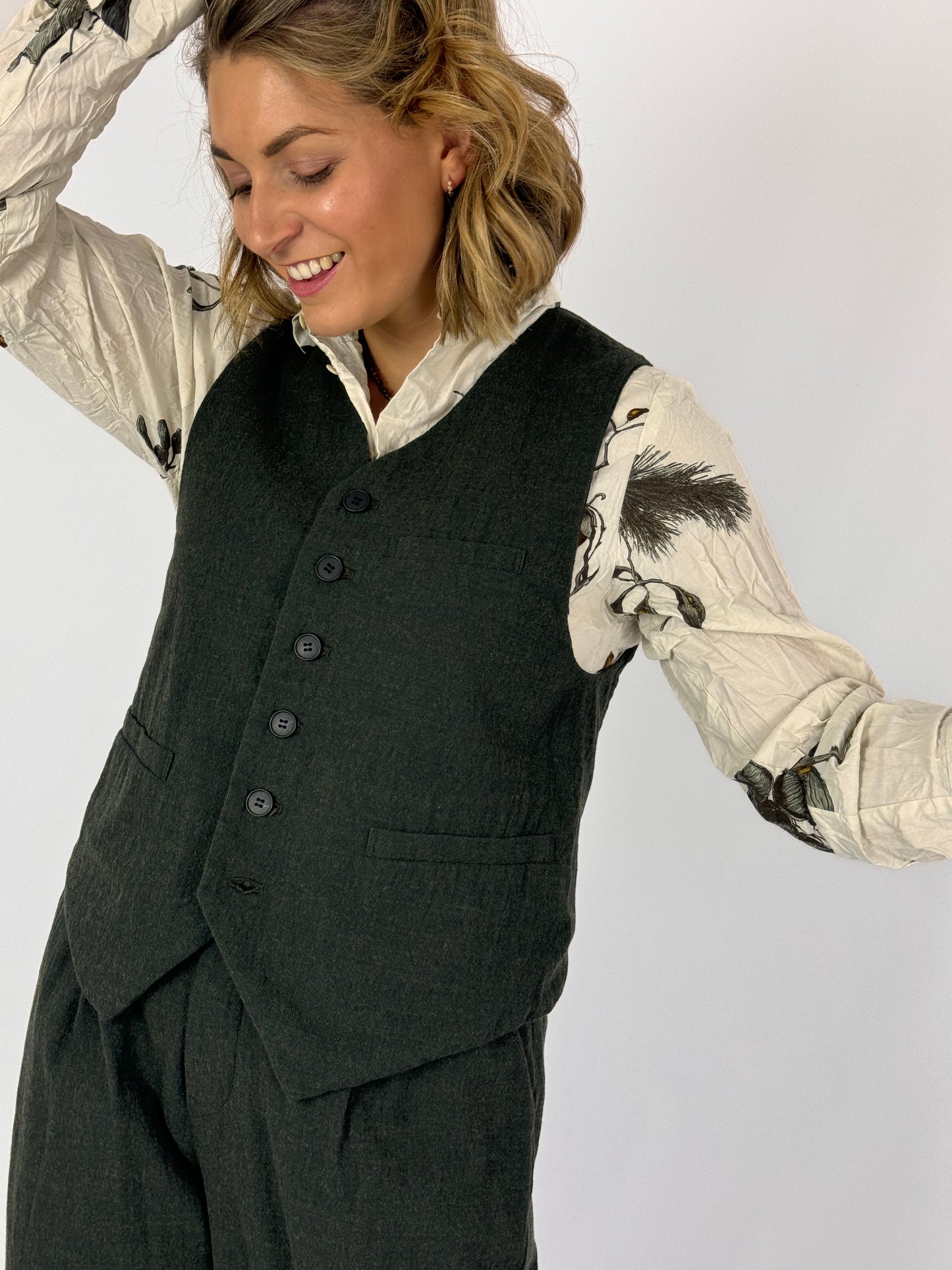 Pas De Calais 3267 Waistcoat Khaki