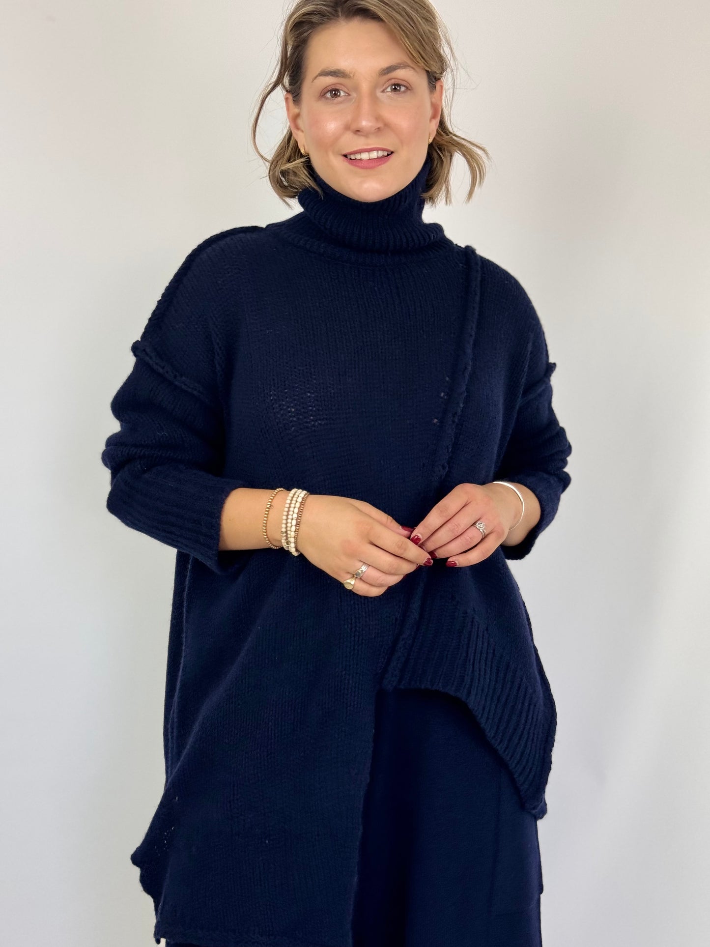 Sort Aarhus Kara Jumper Navy