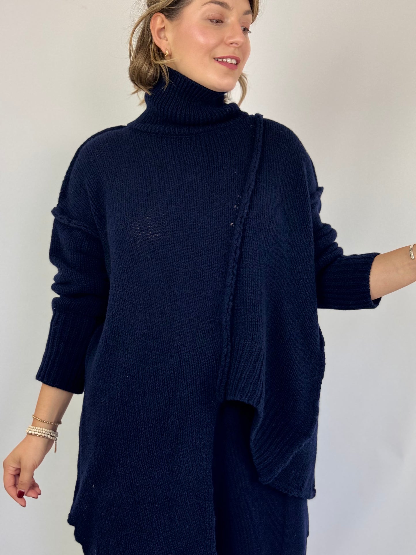 Sort Aarhus Kara Jumper Navy