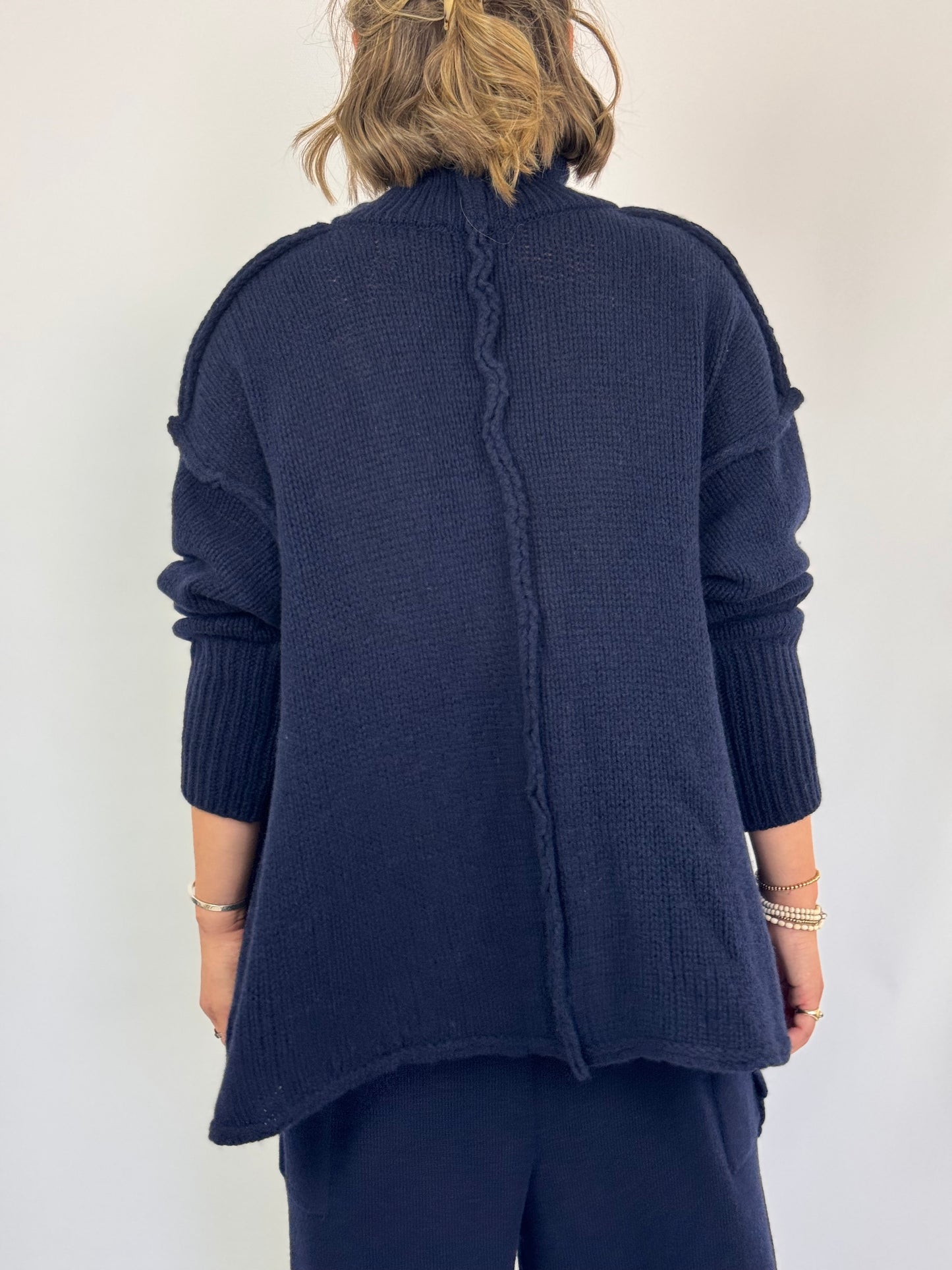 Sort Aarhus Kara Jumper Navy
