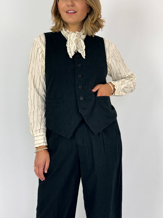 Pas De Calais 3267 Waistcoat Black