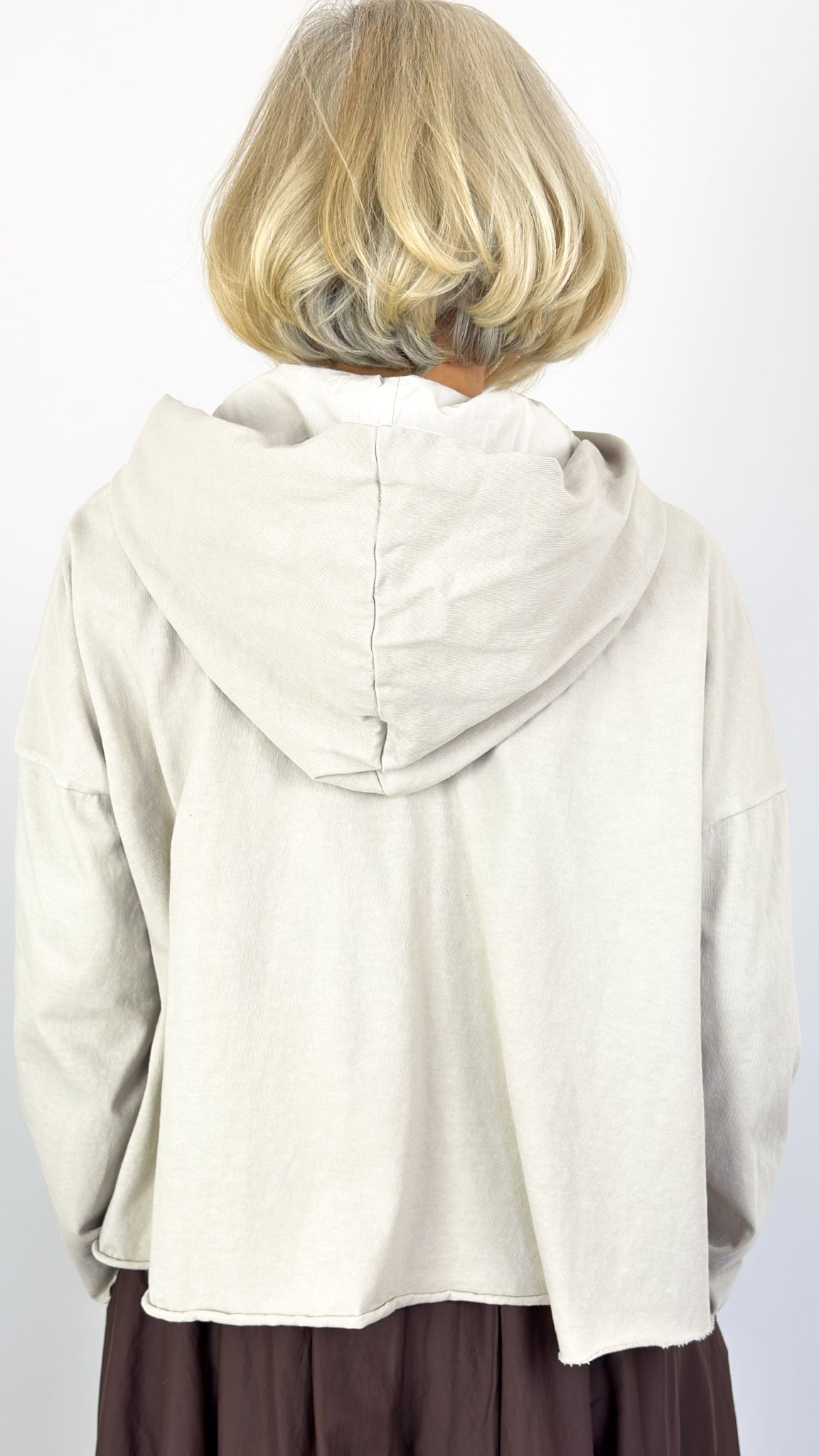 Album Di Famiglia 40_205 Hoodie Jumper Pebble