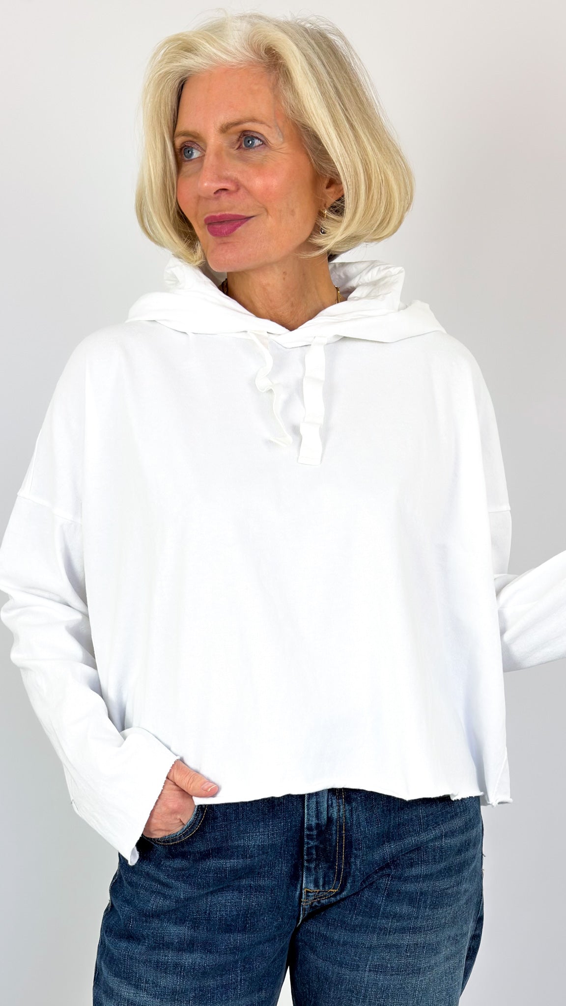 Album Di Famiglia 40_205 Hoodie Jumper White