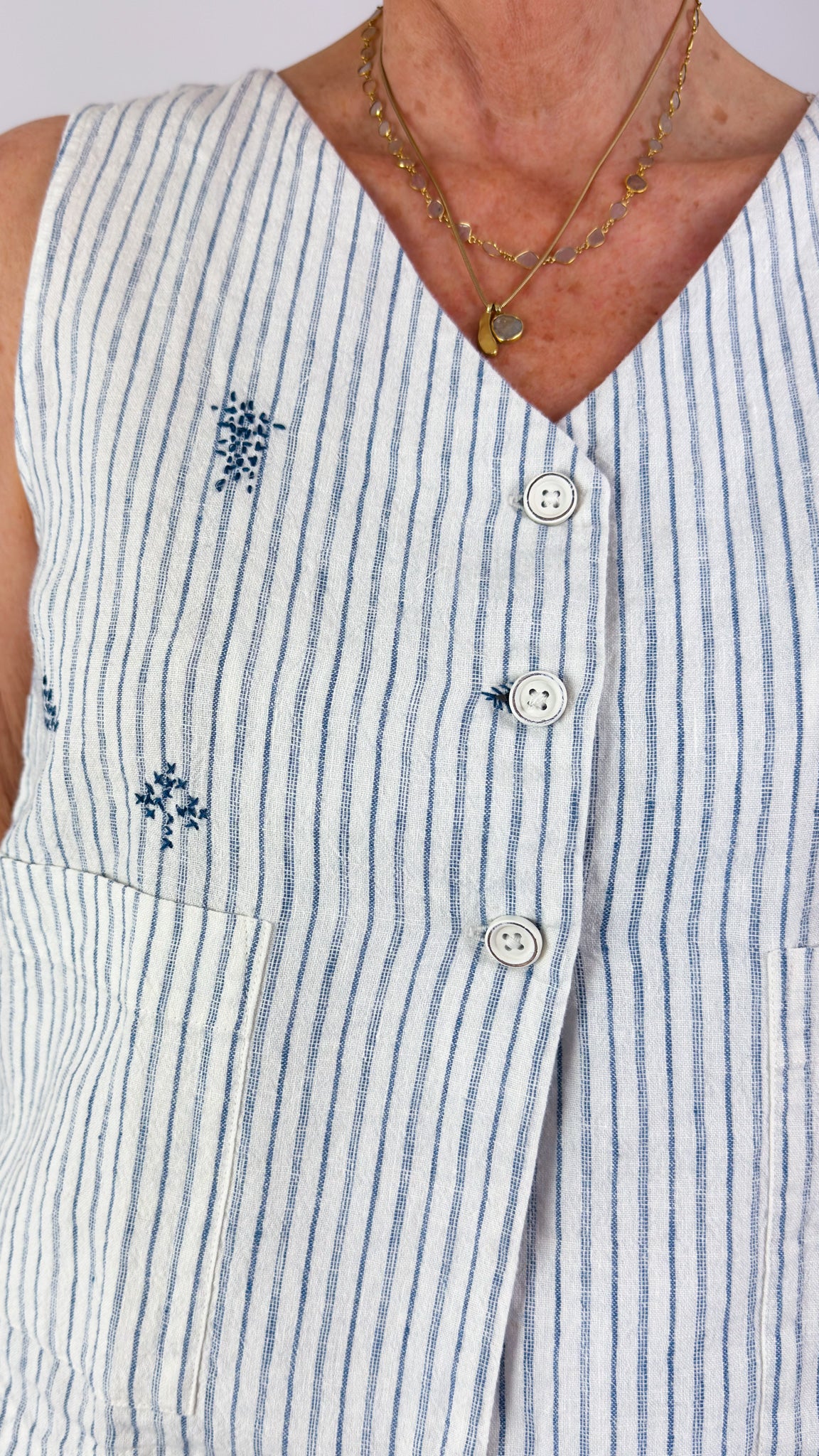 Ewa i Walla Pomona Waistcoat Striped