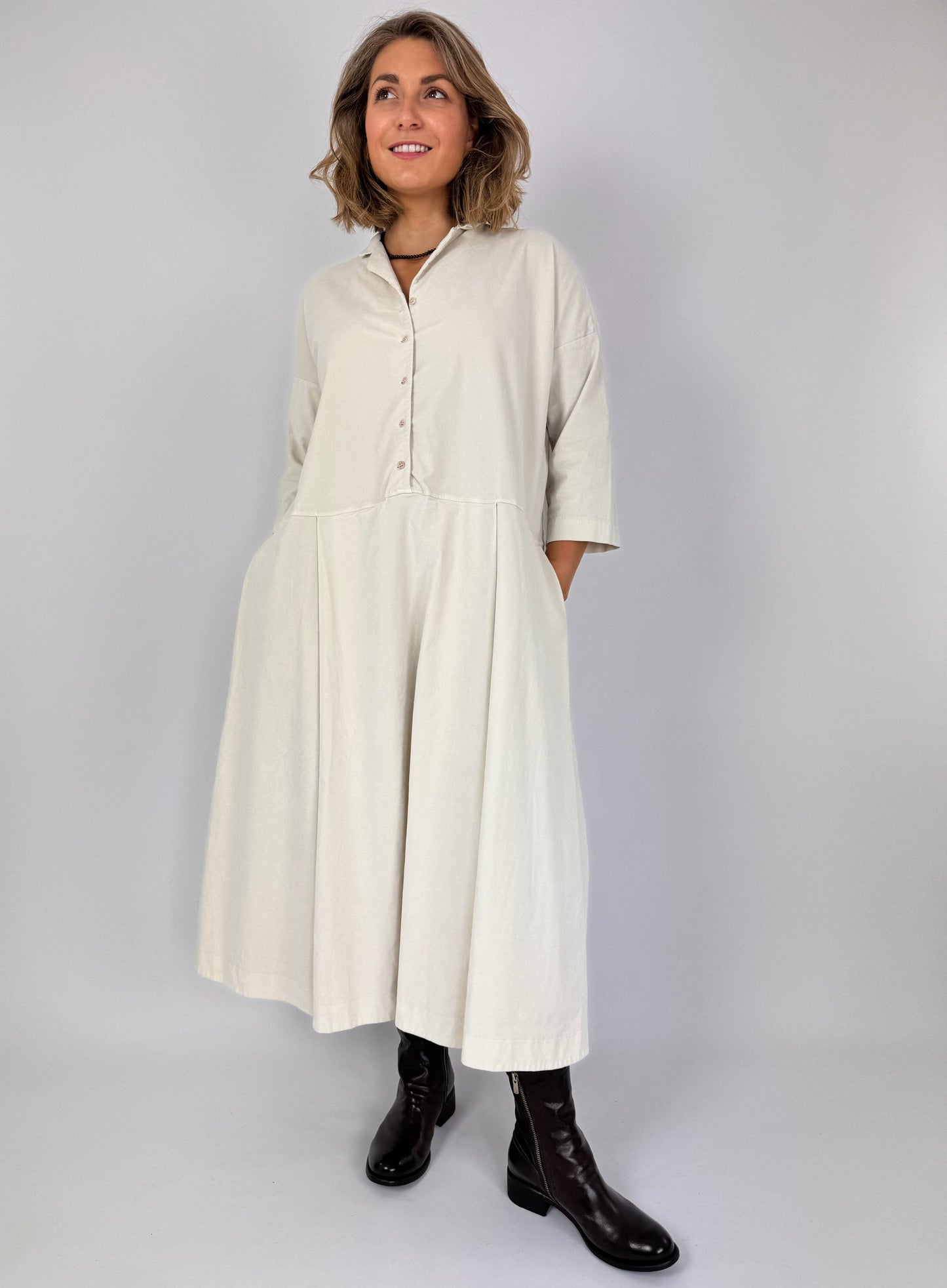 Album Di Famiglia Tailored Dress Off-White