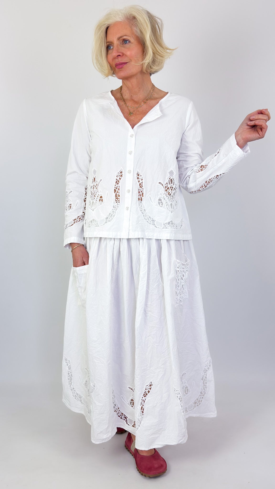 Ewa i Walla Cecile Skirt White