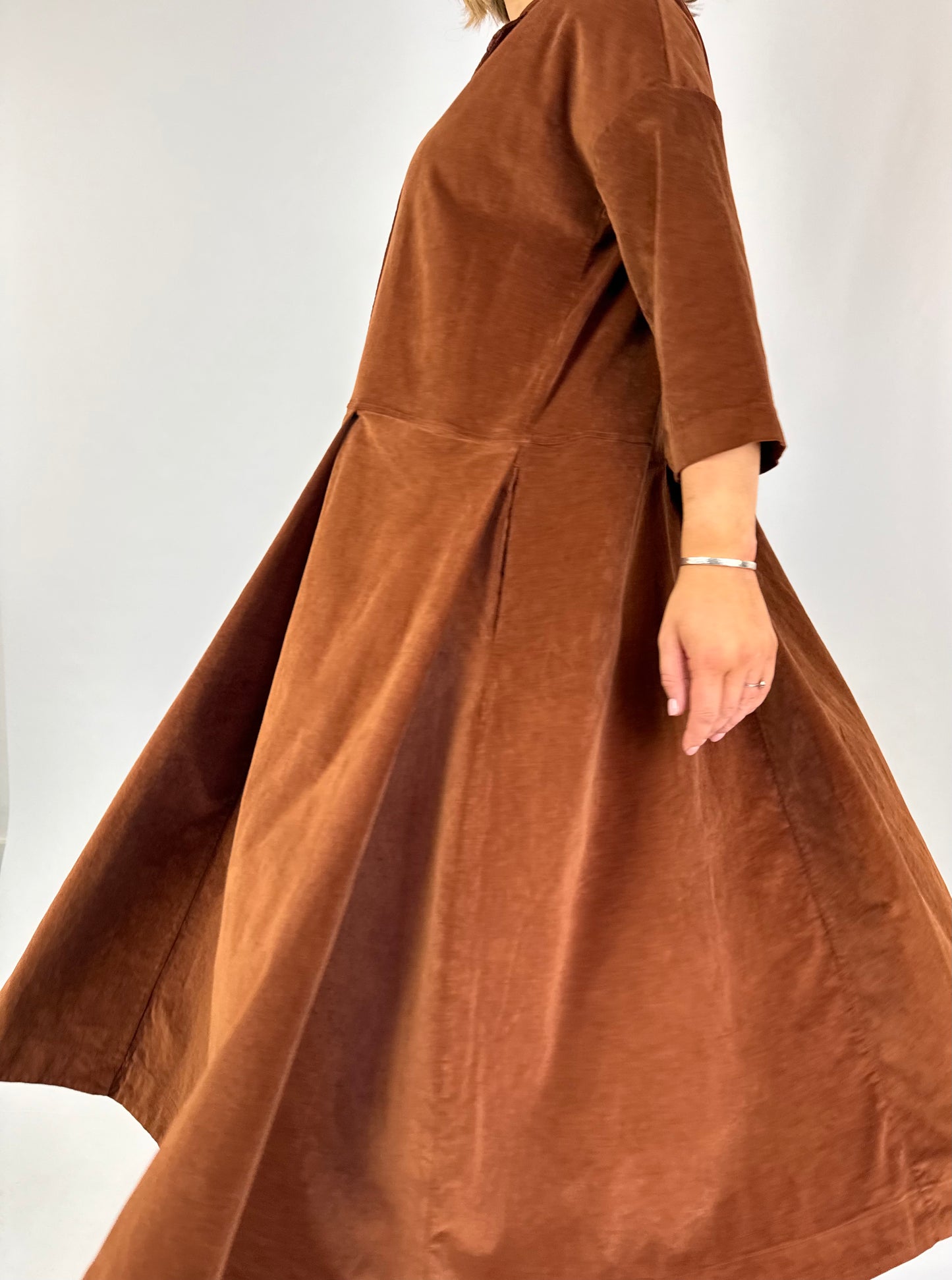 Album Di Famiglia Tailored Dress Rust