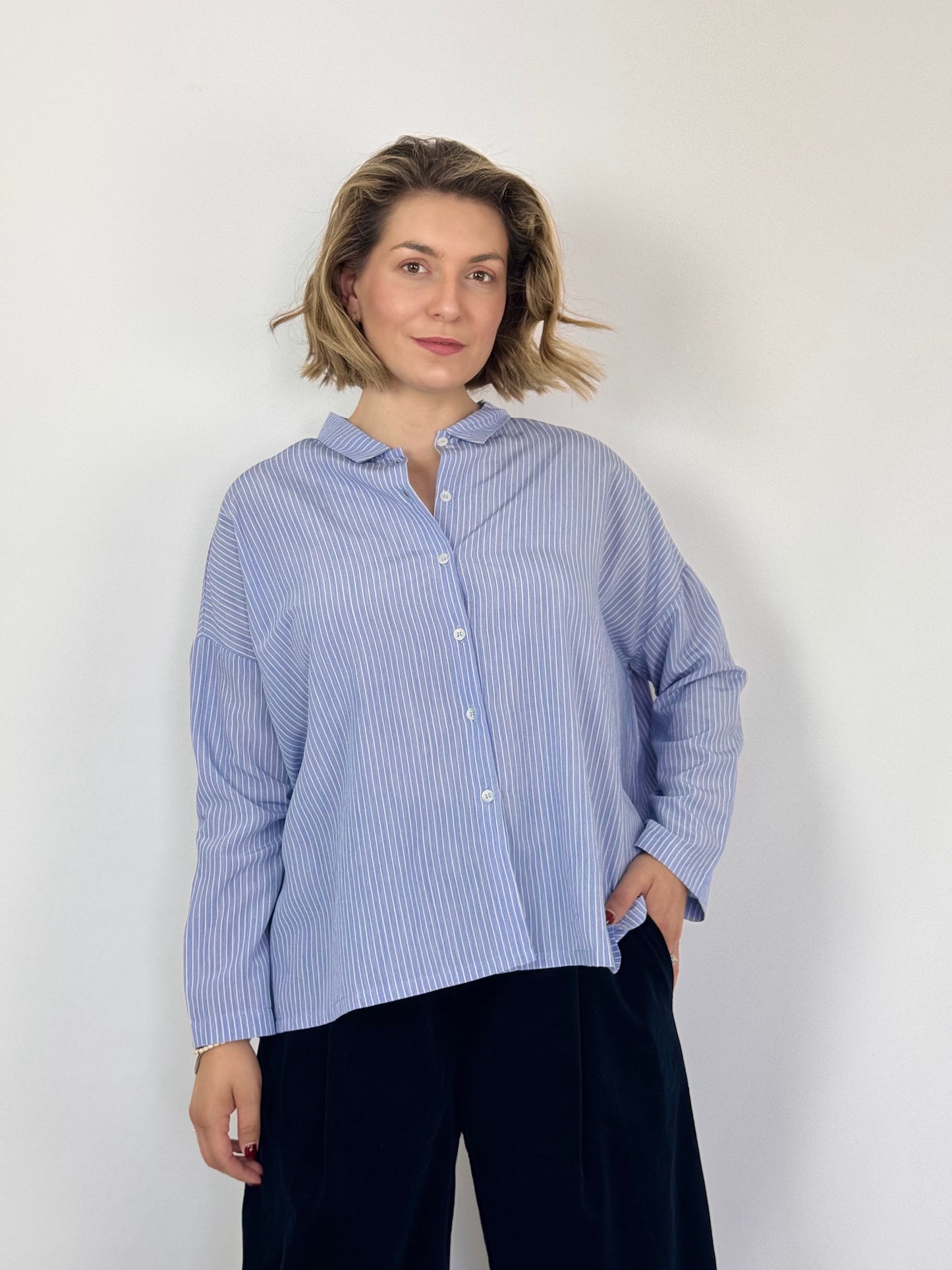 Mama b Pirri Shirt Blue Stripe