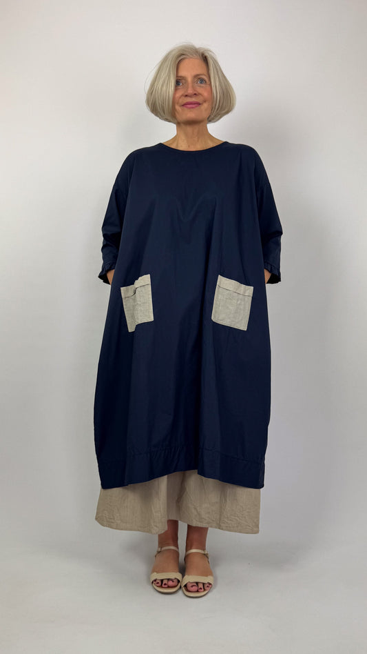 Barbara Lang TRAV XXV Dress Navy