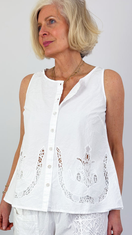 Ewa i Walla Laurel Blouse White