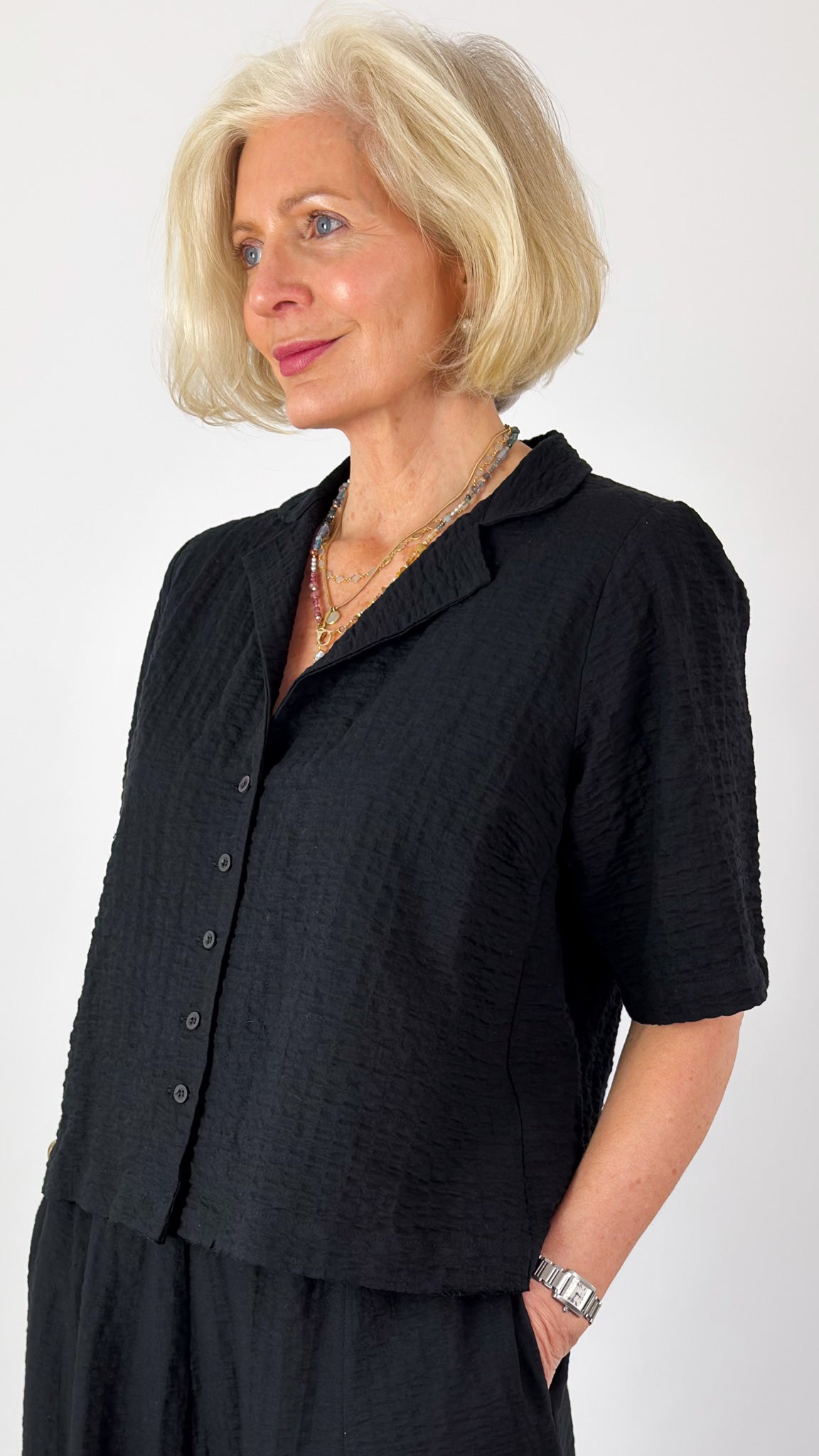 Les Filles d'Ailleurs 855 Blouse Black