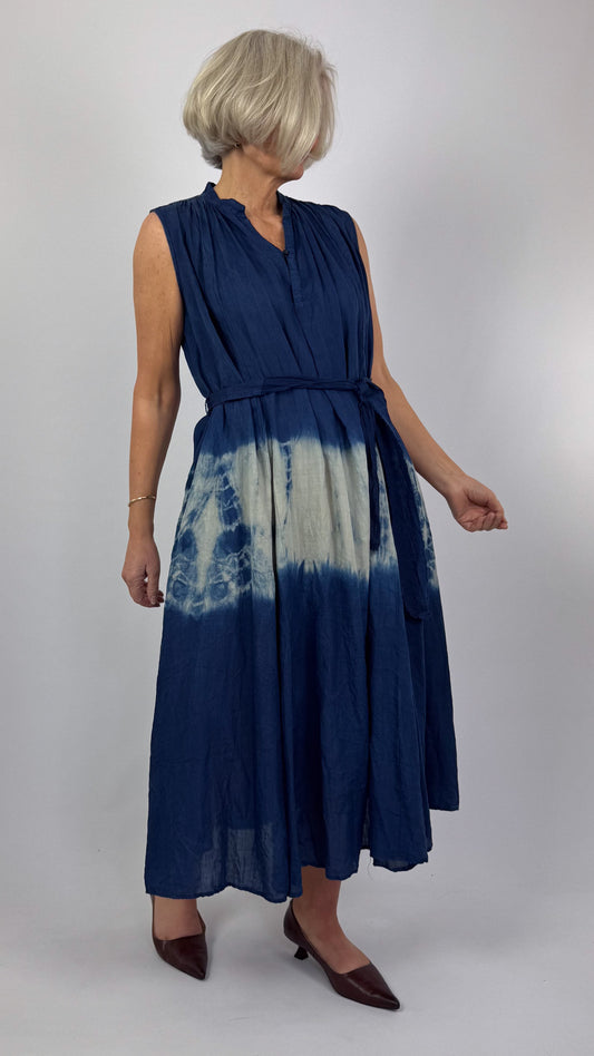 Pas De Calais 4546 Willow Dye Dress Indigo