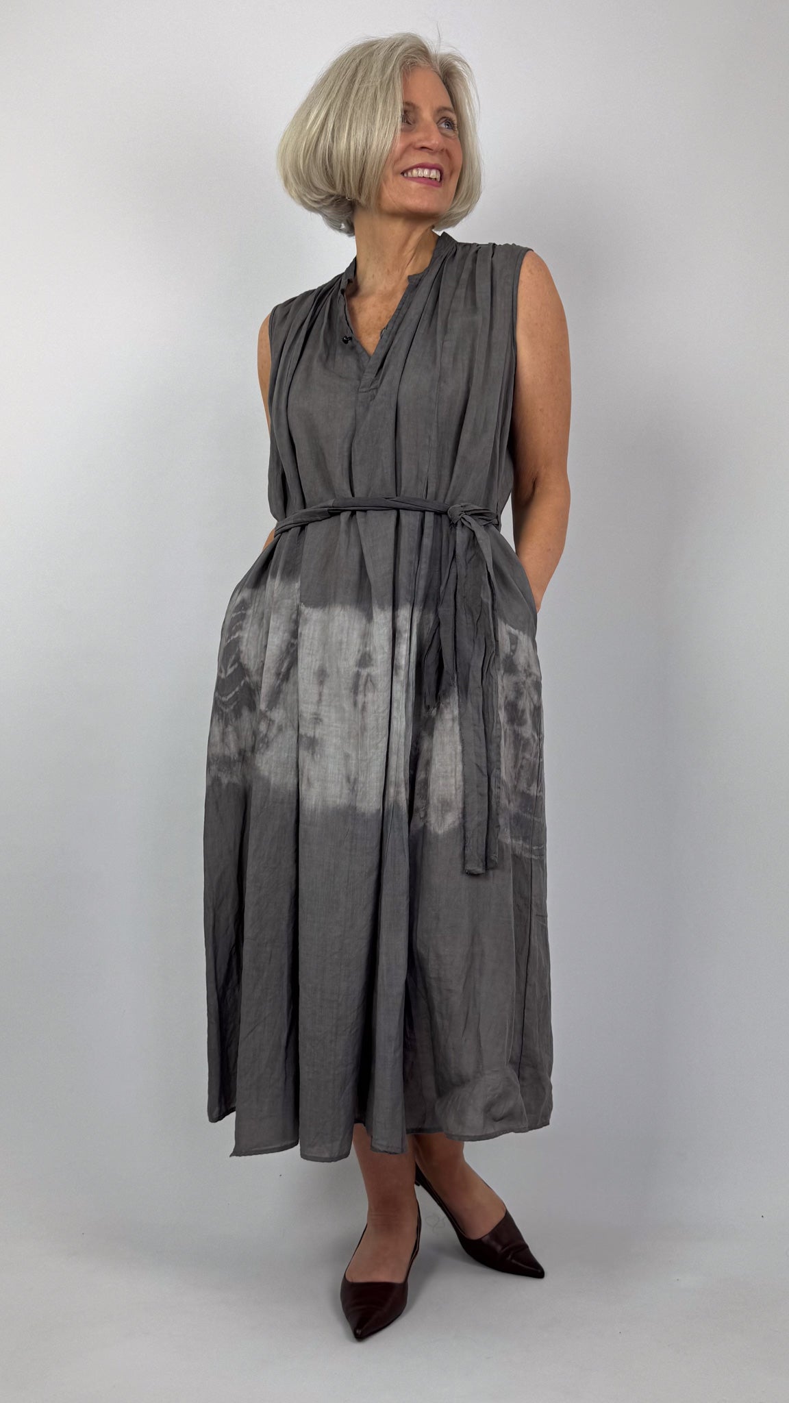 Pas De Calais 4546 Willow Dye Dress Grey
