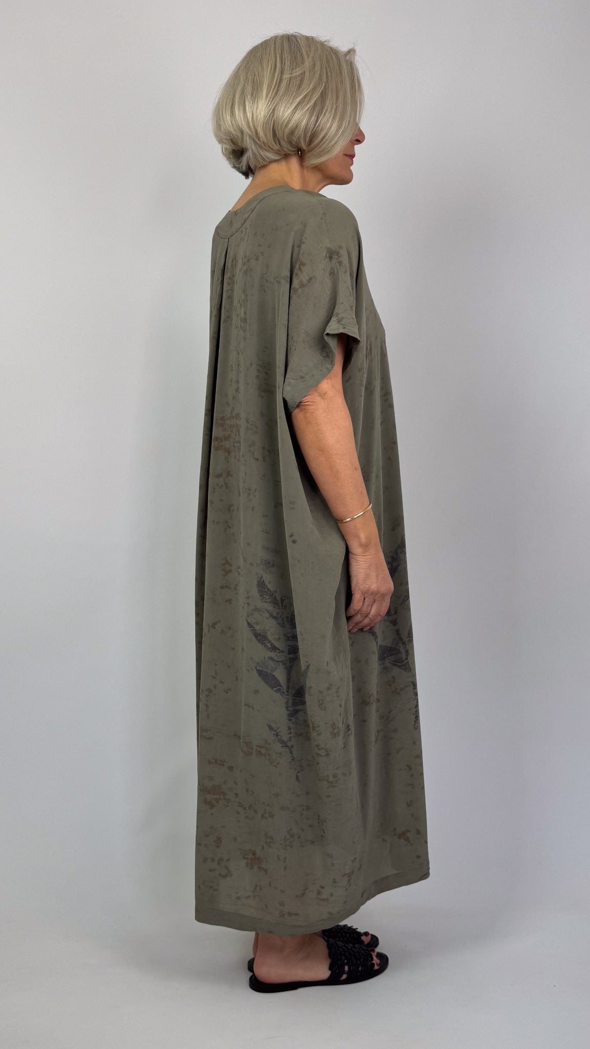 Pas De Calais 4550 Silk Dress Khaki