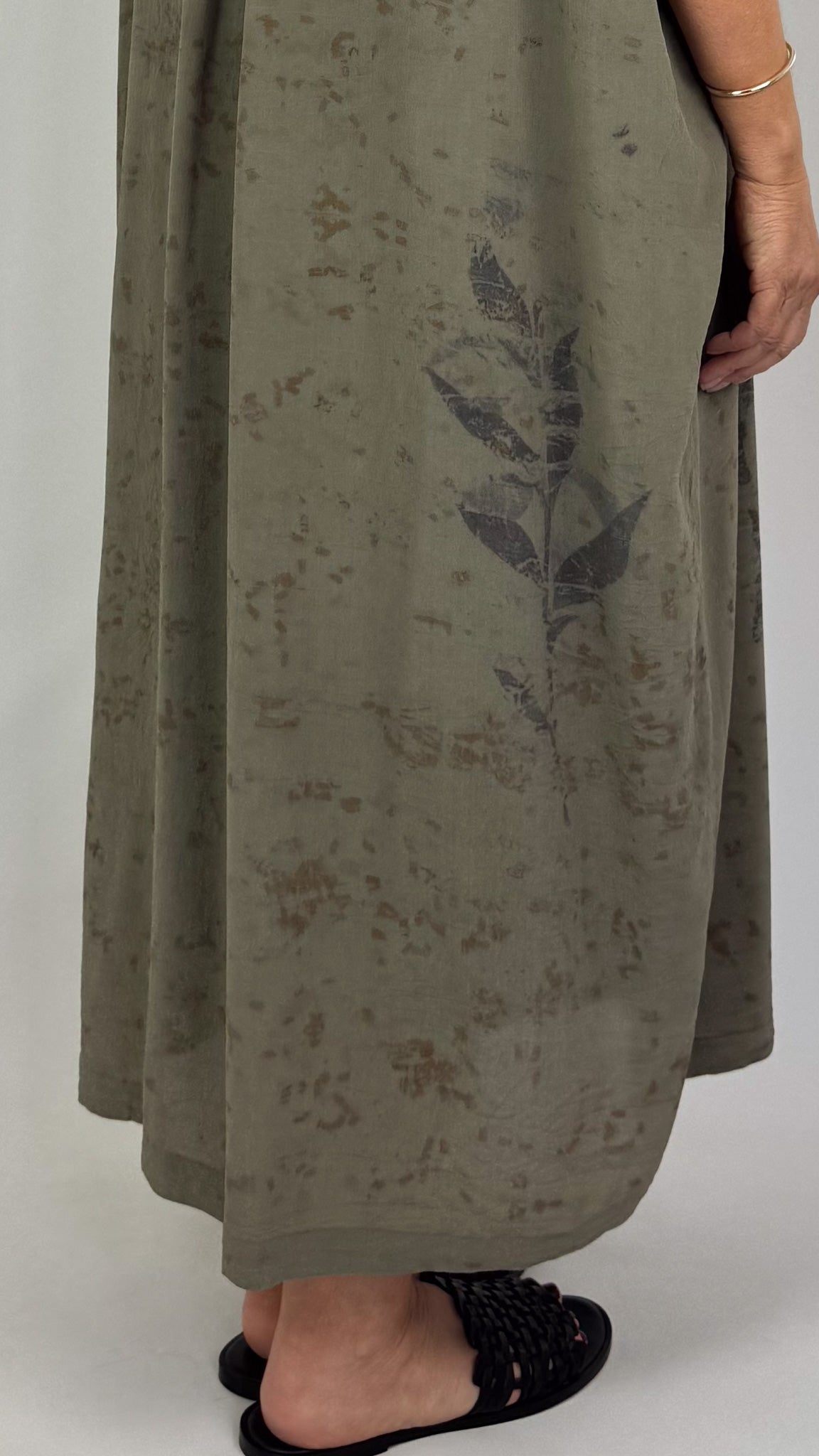 Pas De Calais 4550 Silk Dress Khaki