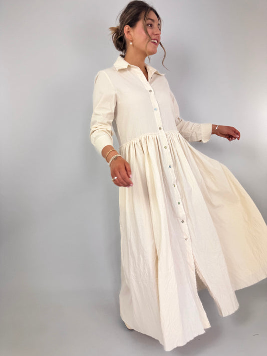 Officinae Chemisier Dress Ivory