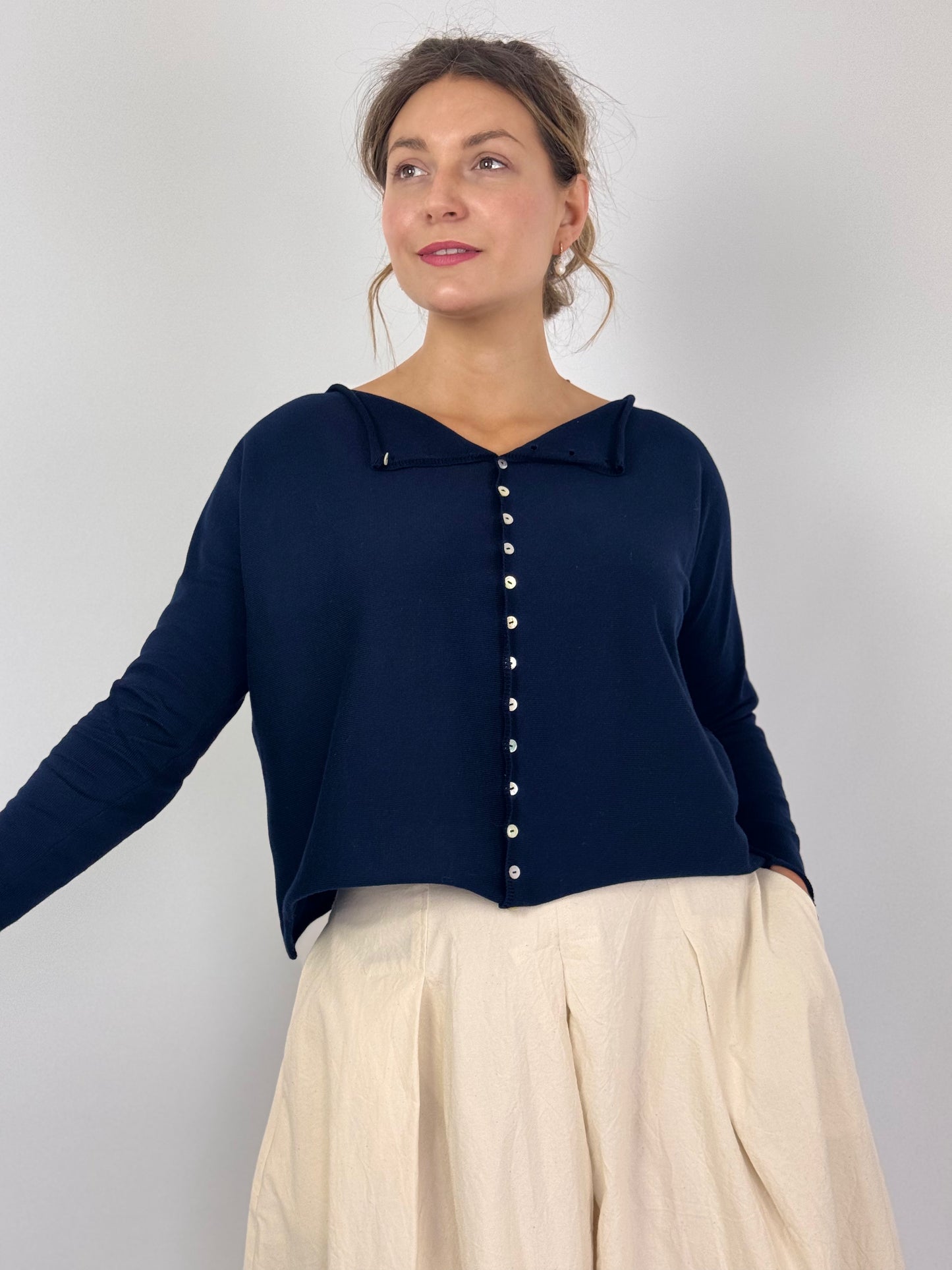 Officinae Bottoncini Cardigan Navy