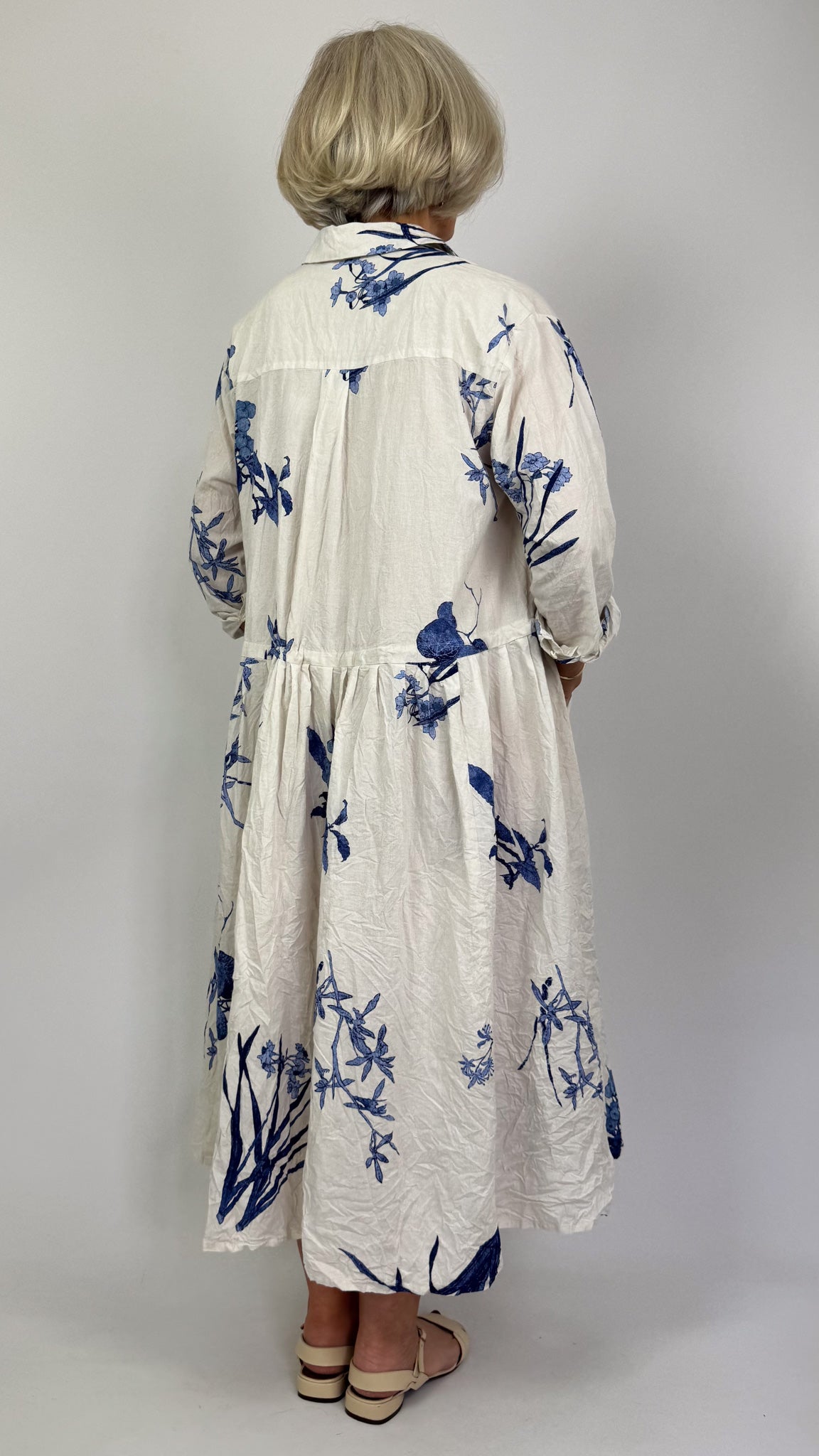 Pas De Calais 4540 Flower Dress Ivory