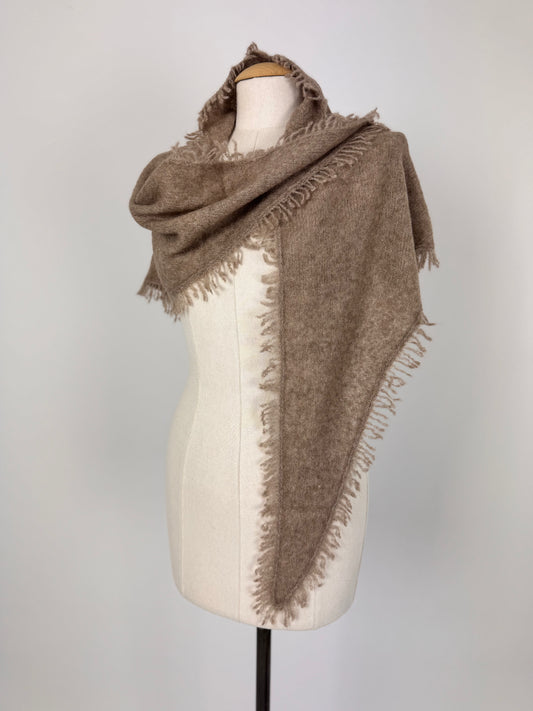 Philever Cashmere Triangle Scarf Light Brown