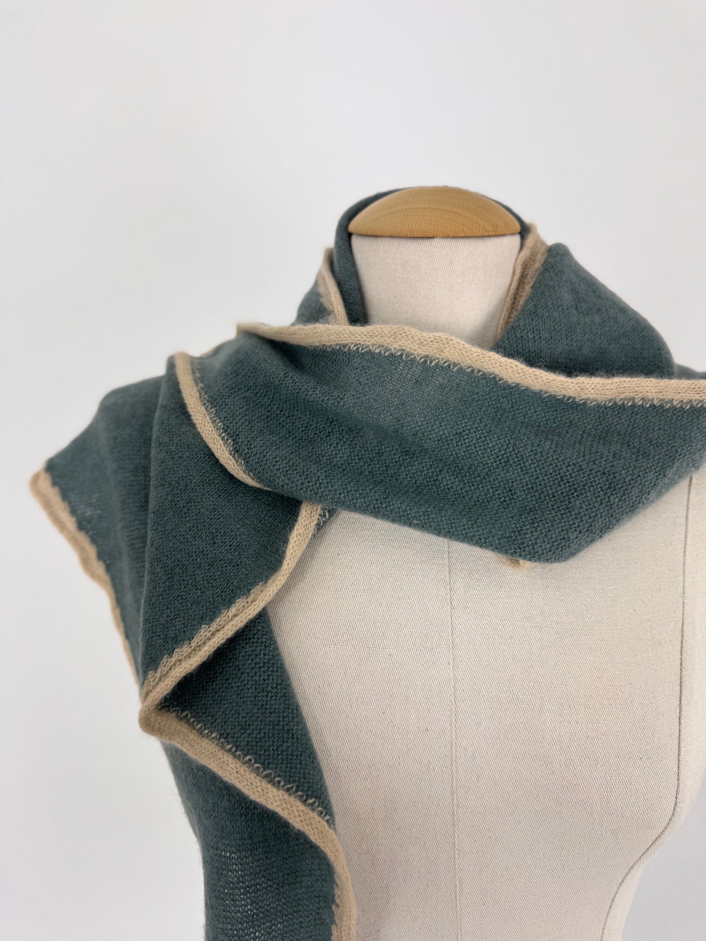 Philever Cashmere Diamond Scarf Sky Blue