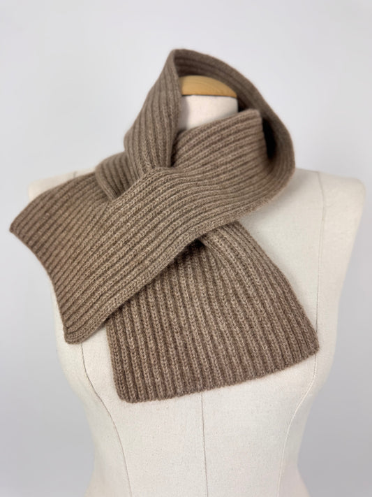 Philever Cashmere Perforated Scarf Light Brown
