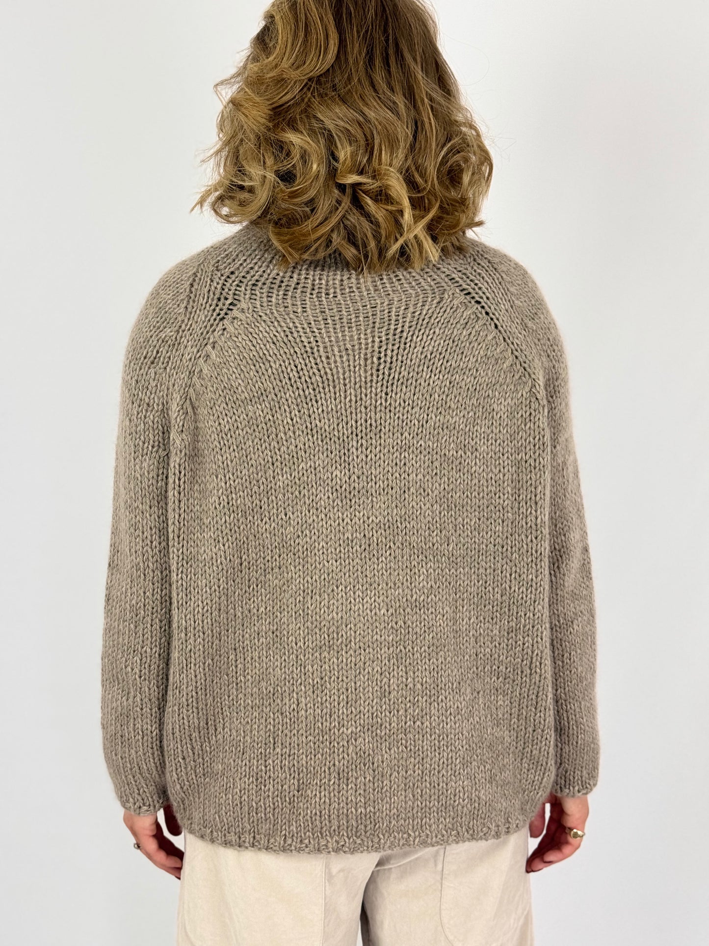 Album di Famiglia 1947 Dolcevita Jumper Pebble