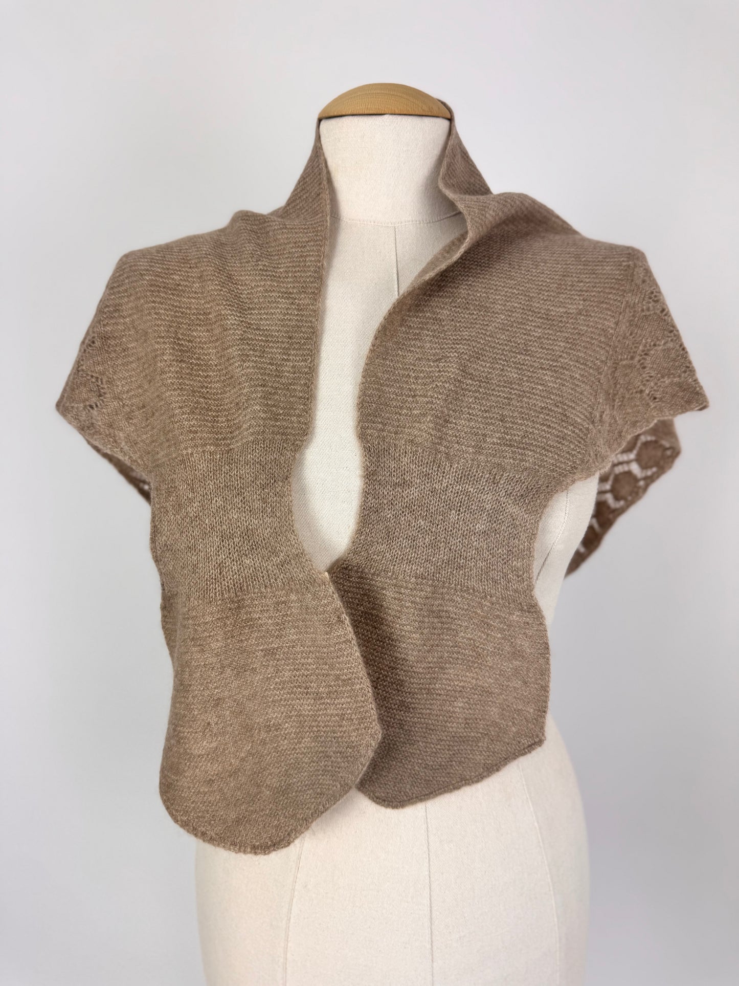 Philever Cashmere Small Fan Scarf Brown