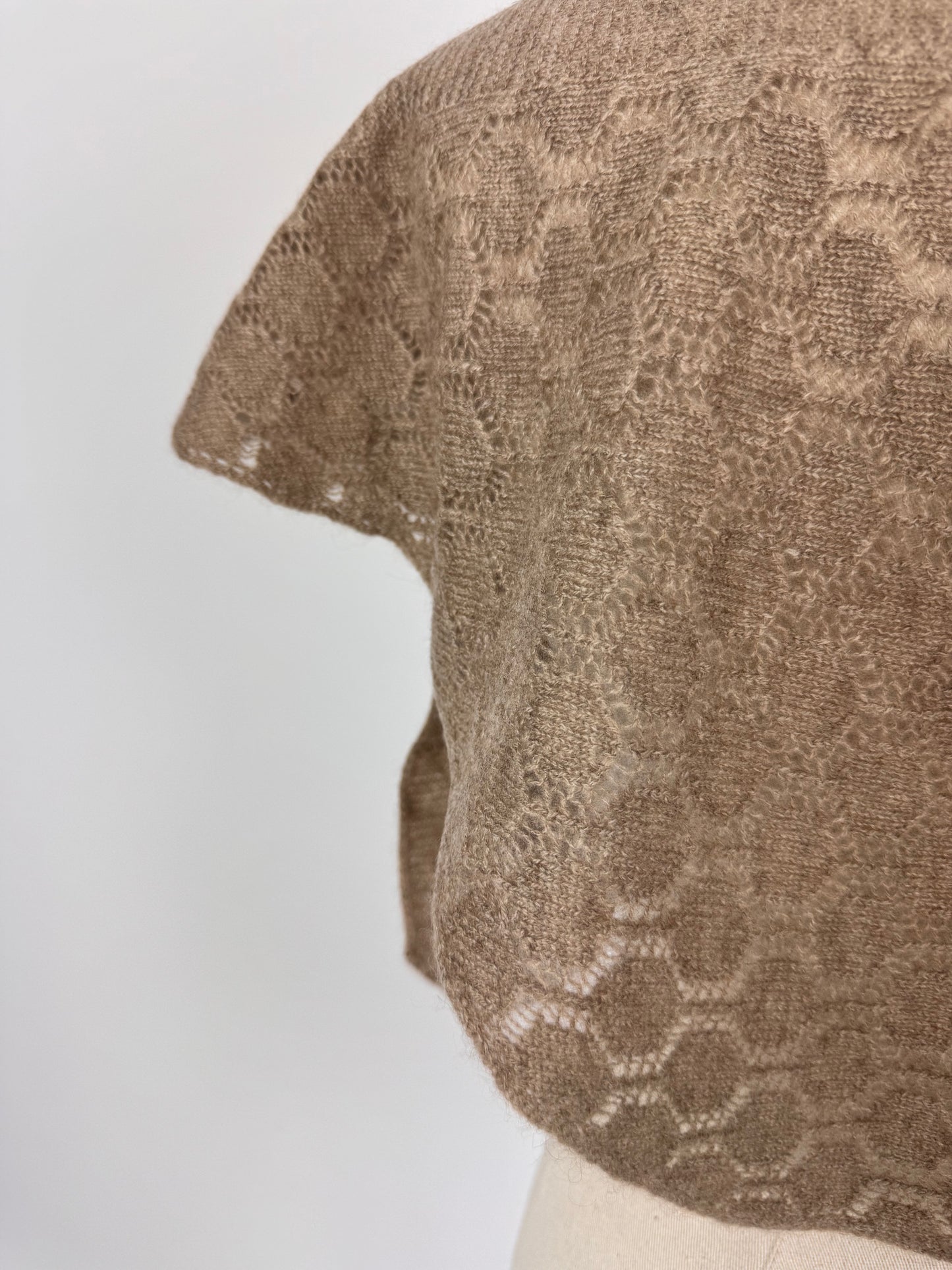 Philever Cashmere Small Fan Scarf Brown