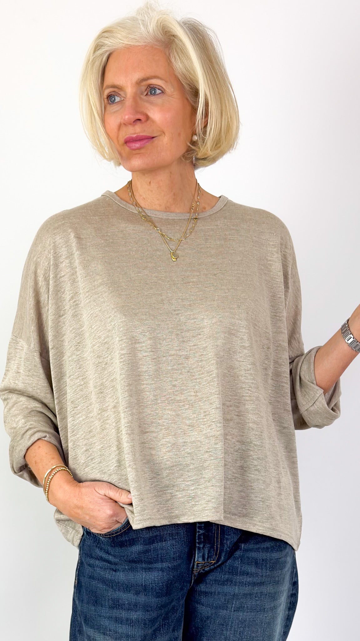 Ichi Antiquities 957 Jumper Natural