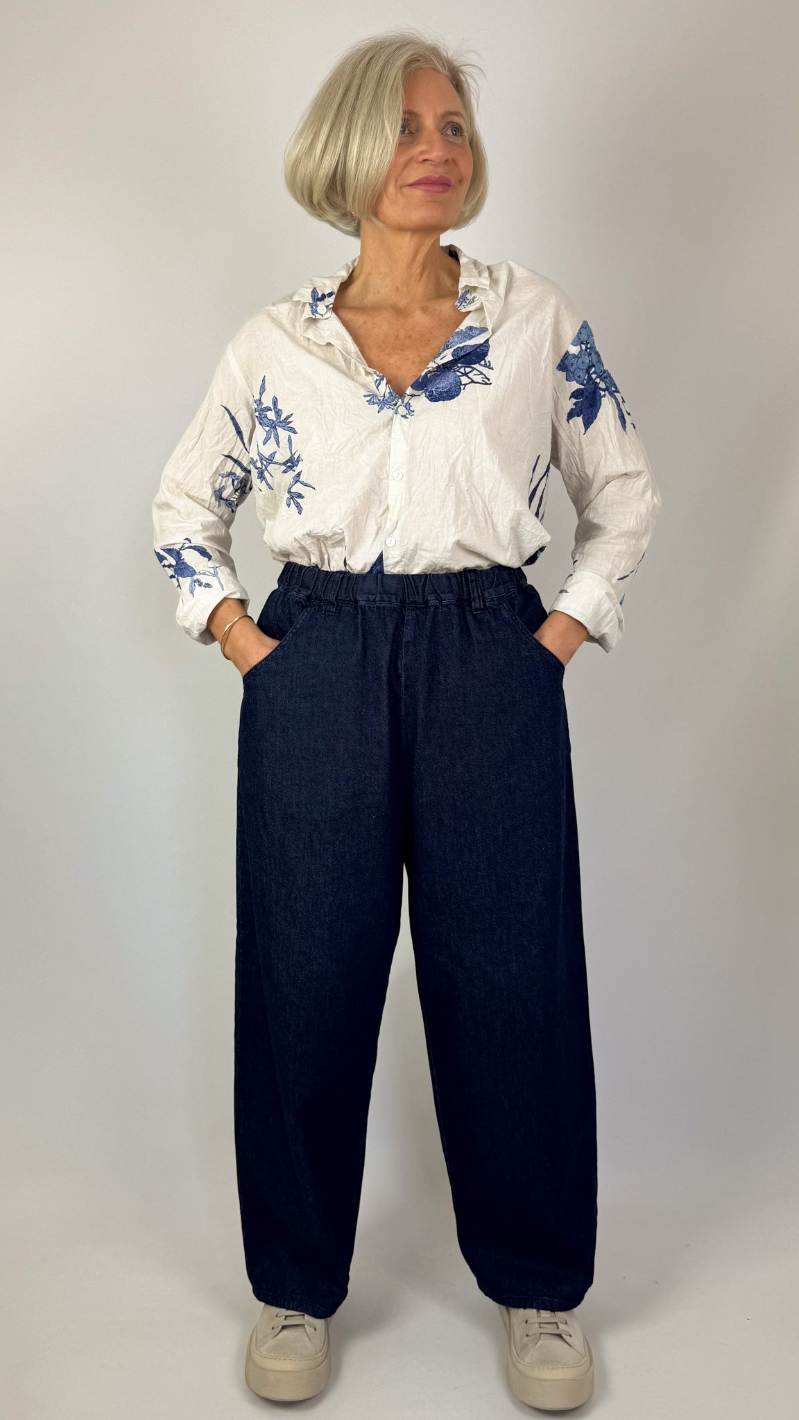 Pas De Calais 8691 Denim Trousers Indigo