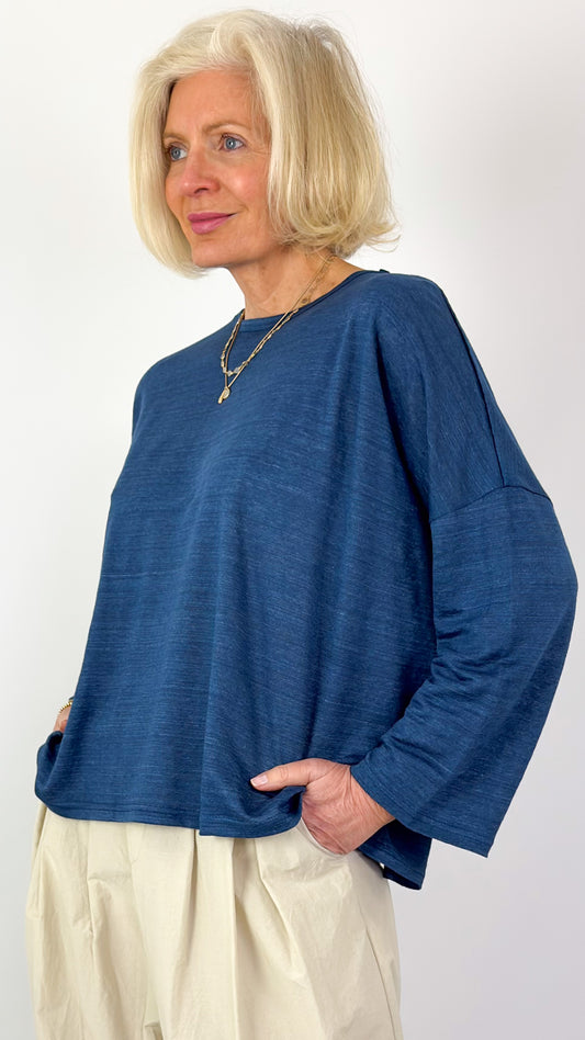 Ichi Antiquities 957 Jumper Blue