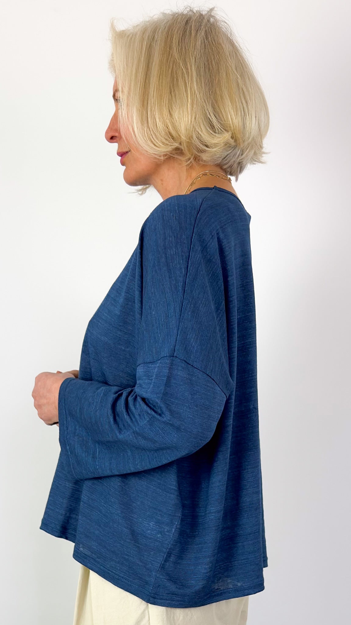 Ichi Antiquities 957 Jumper Blue