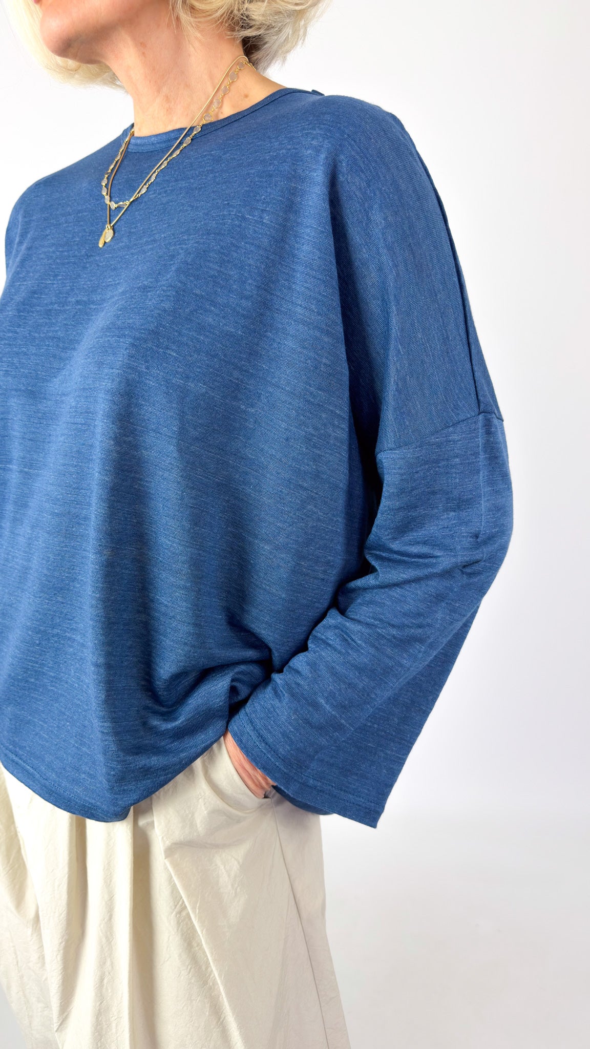 Ichi Antiquities 957 Jumper Blue