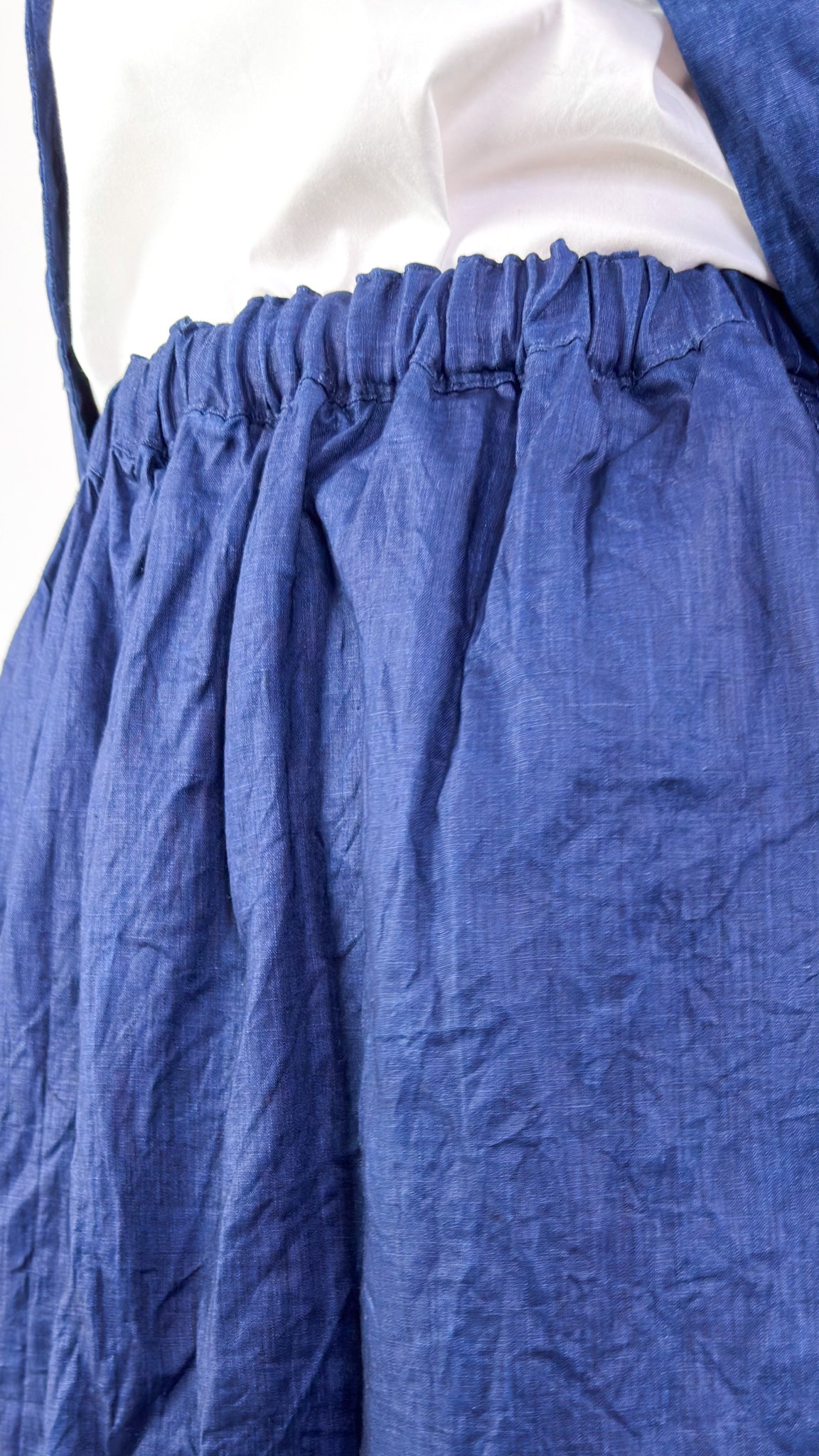Ichi Antiquities 922 Linen Skirt Dark Indigo