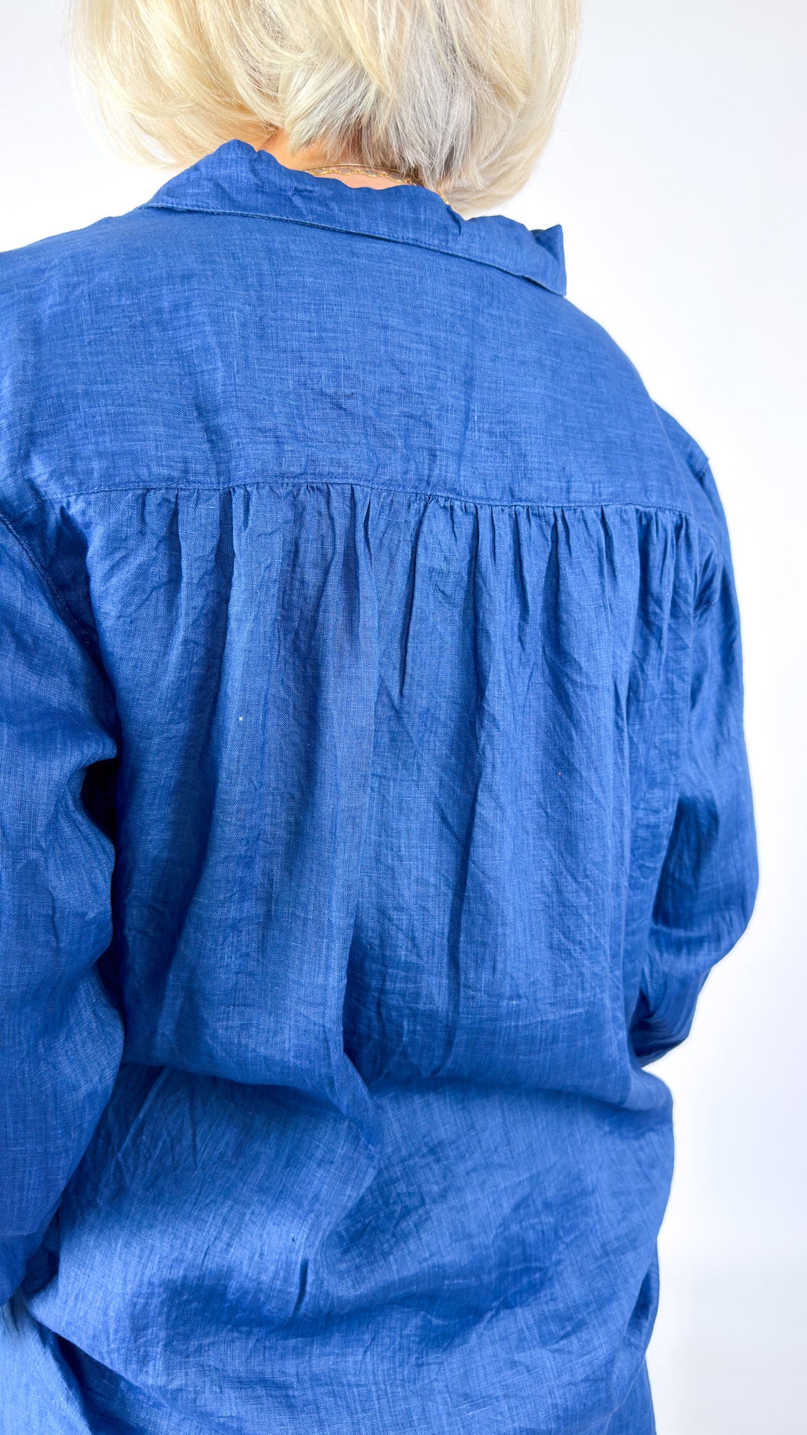Ichi Antiquities 920 Linen Shirt Light Indigo