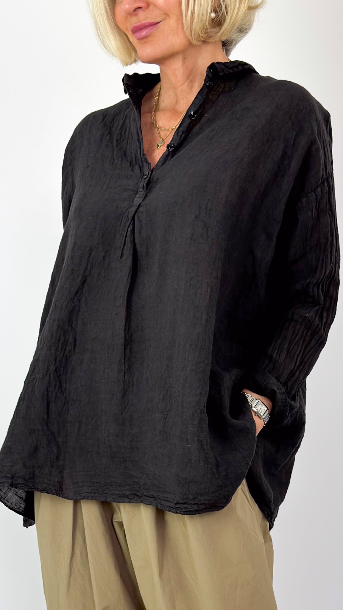 Manuelle Guibal 7082 Natsu Blouse Onyx