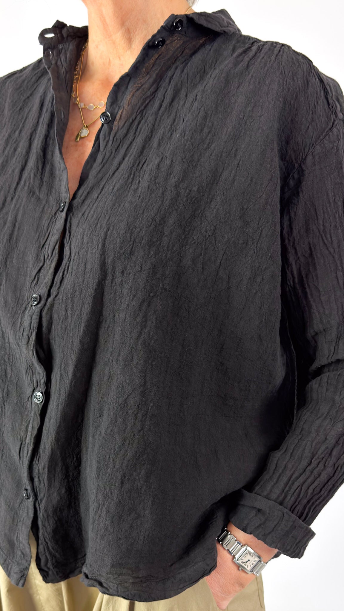 Manuelle Guibal 7079 Natsu Blouse Onyx – Cordelia James