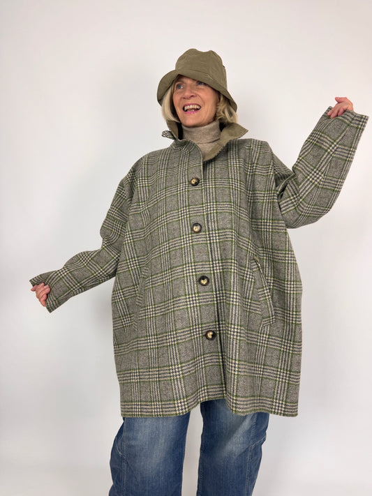 Pret Pour Partir Filo Coat Check Green