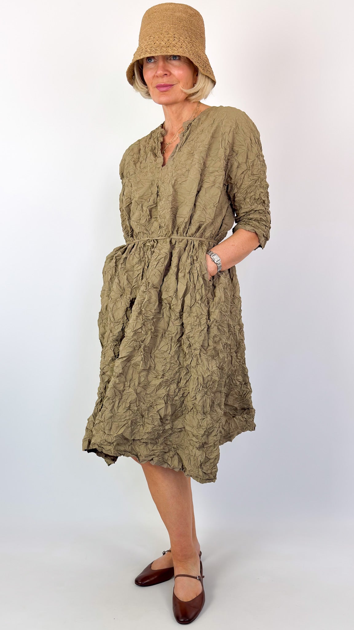 Manuelle Guibal 7004 Crinkora Dress Gold