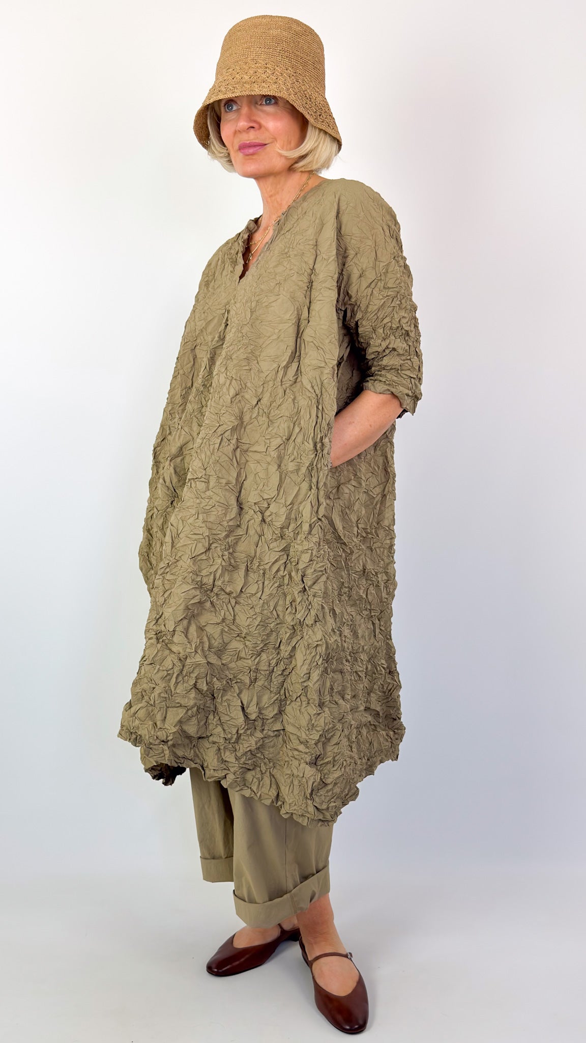 Manuelle Guibal 7004 Crinkora Dress Gold