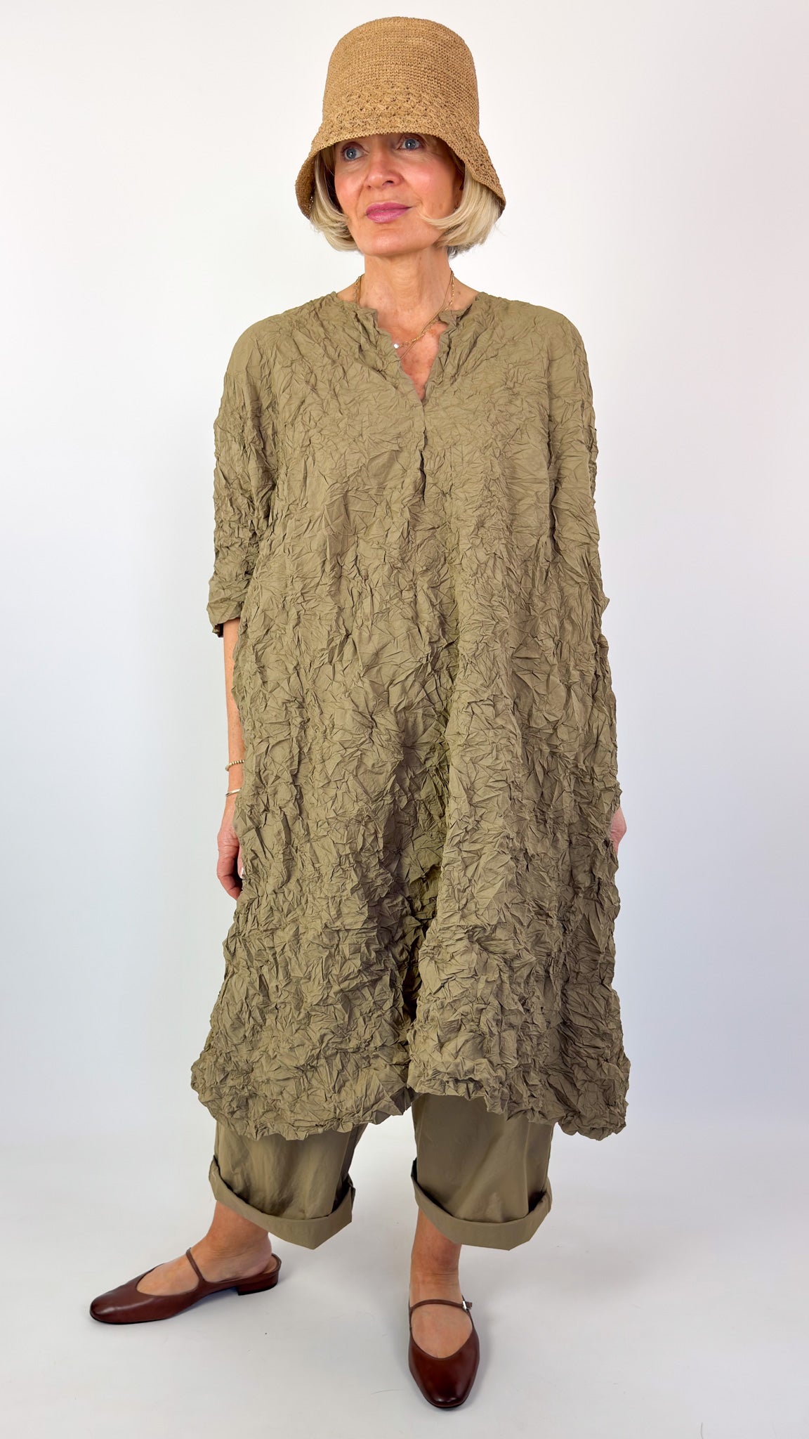 Manuelle Guibal 7004 Crinkora Dress Gold