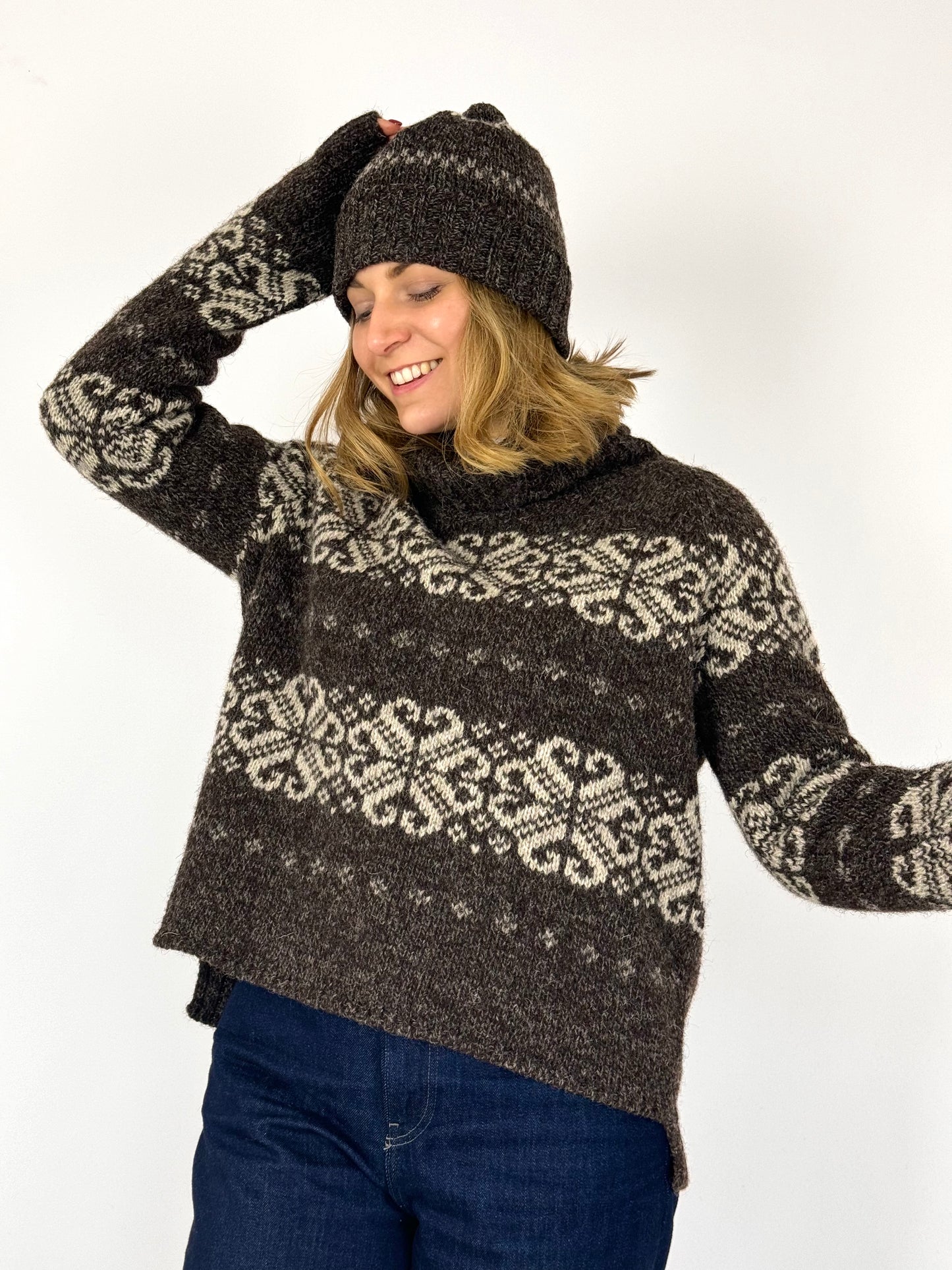 Nygårdsanna Folklore Jumper Brown