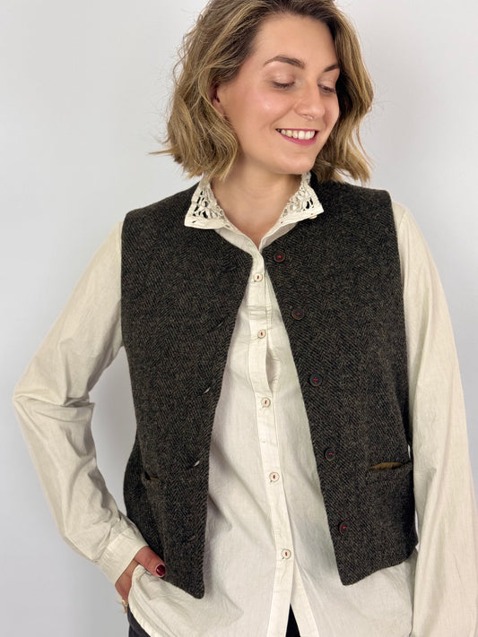 Hannoh Wessel Gerda Waistcoat Brown