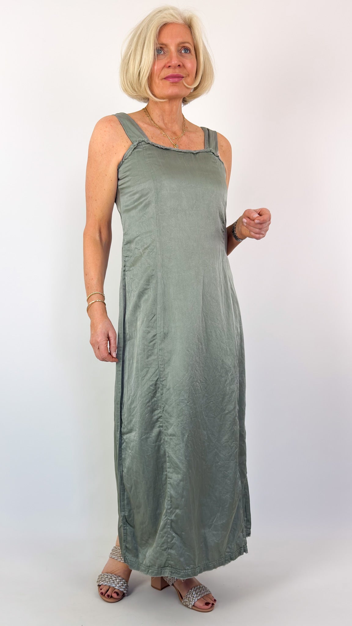Sula Wide Strap Dress Shadow