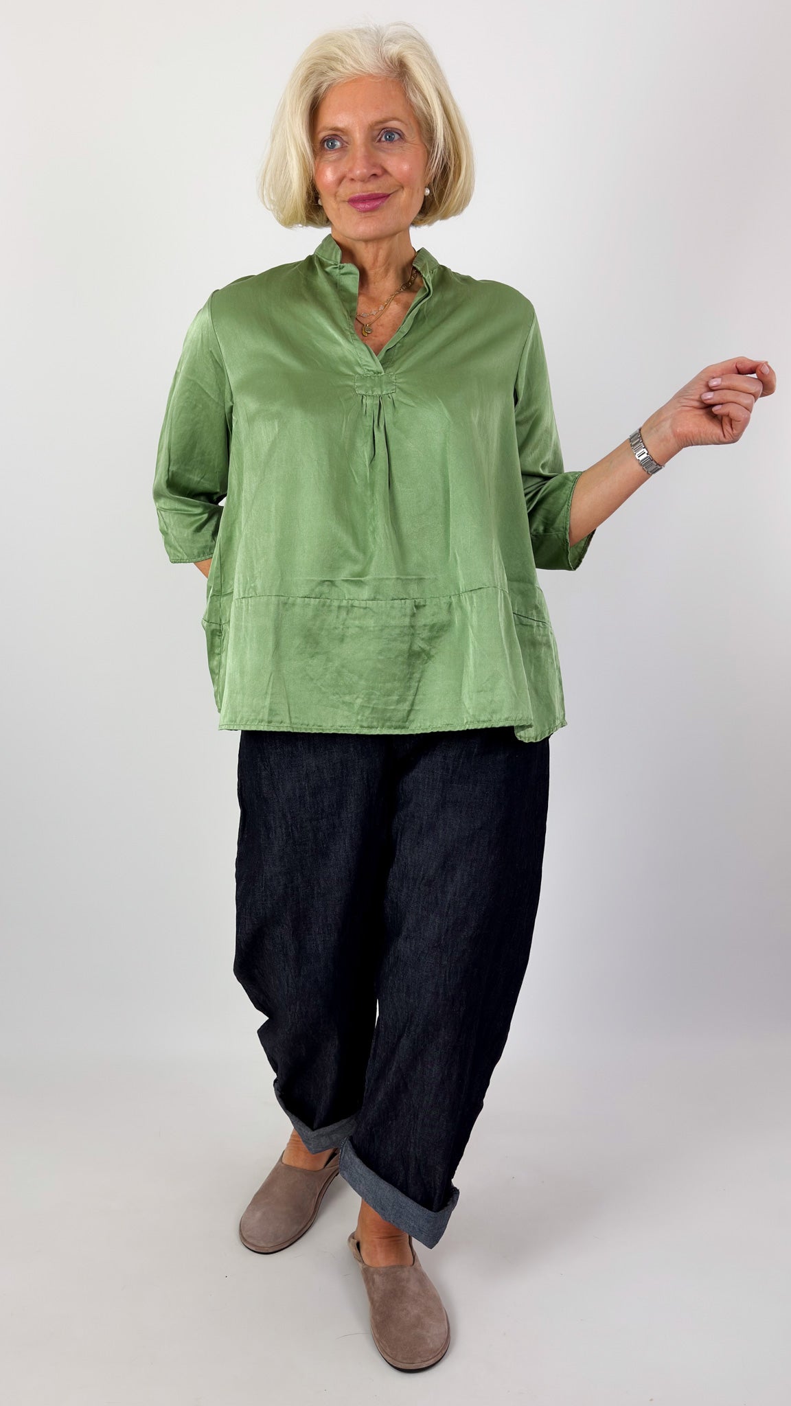 Sula Sunny Shirt Aspen Green