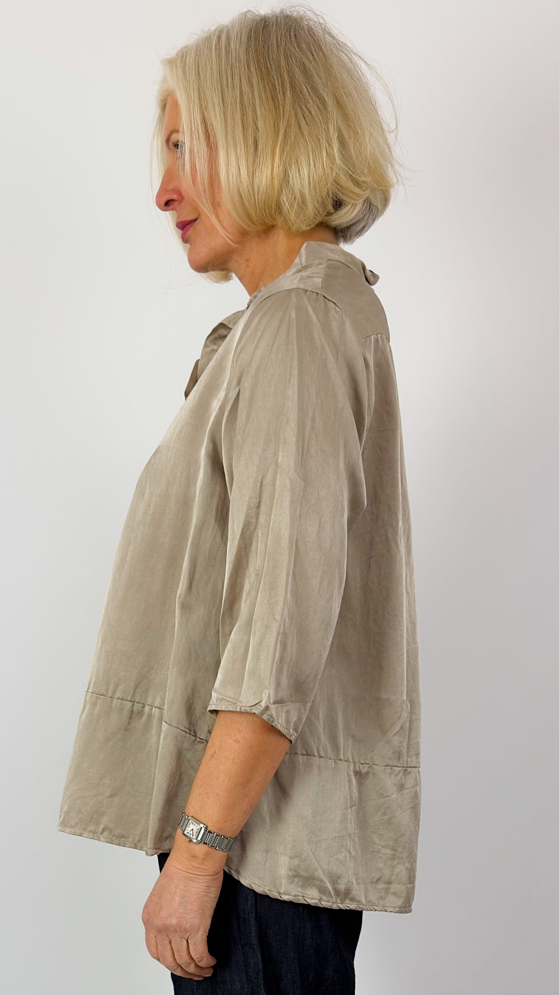 Sula Sunny Shirt Feather Grey