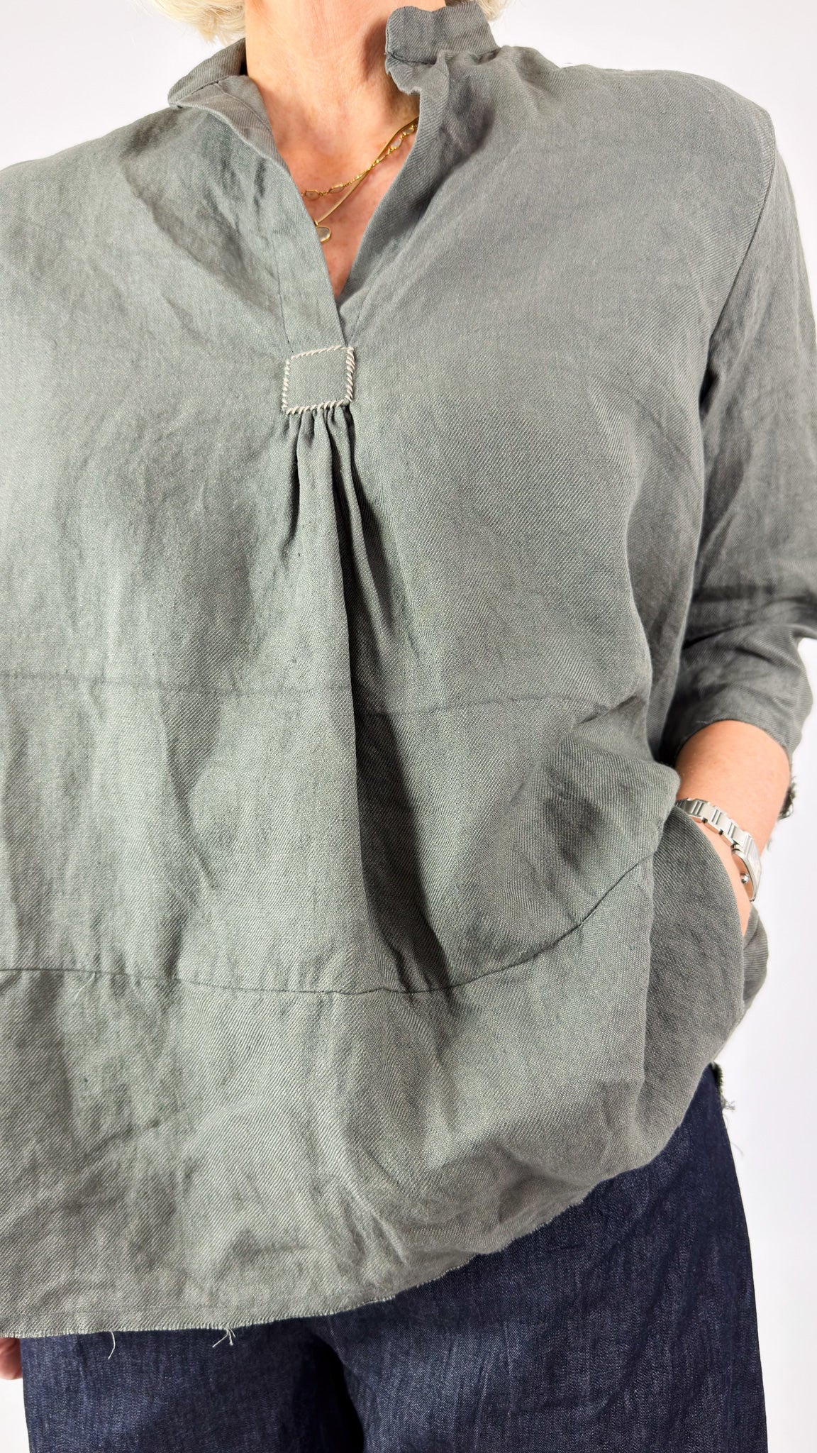 Sula Sunny Shirt Dirty Green