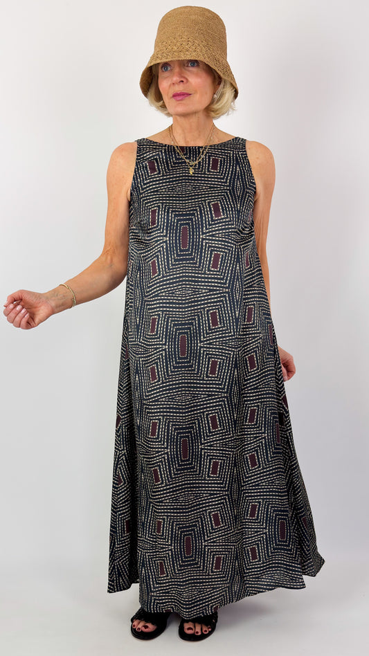 Diega Ruca Dress Marine/Prune