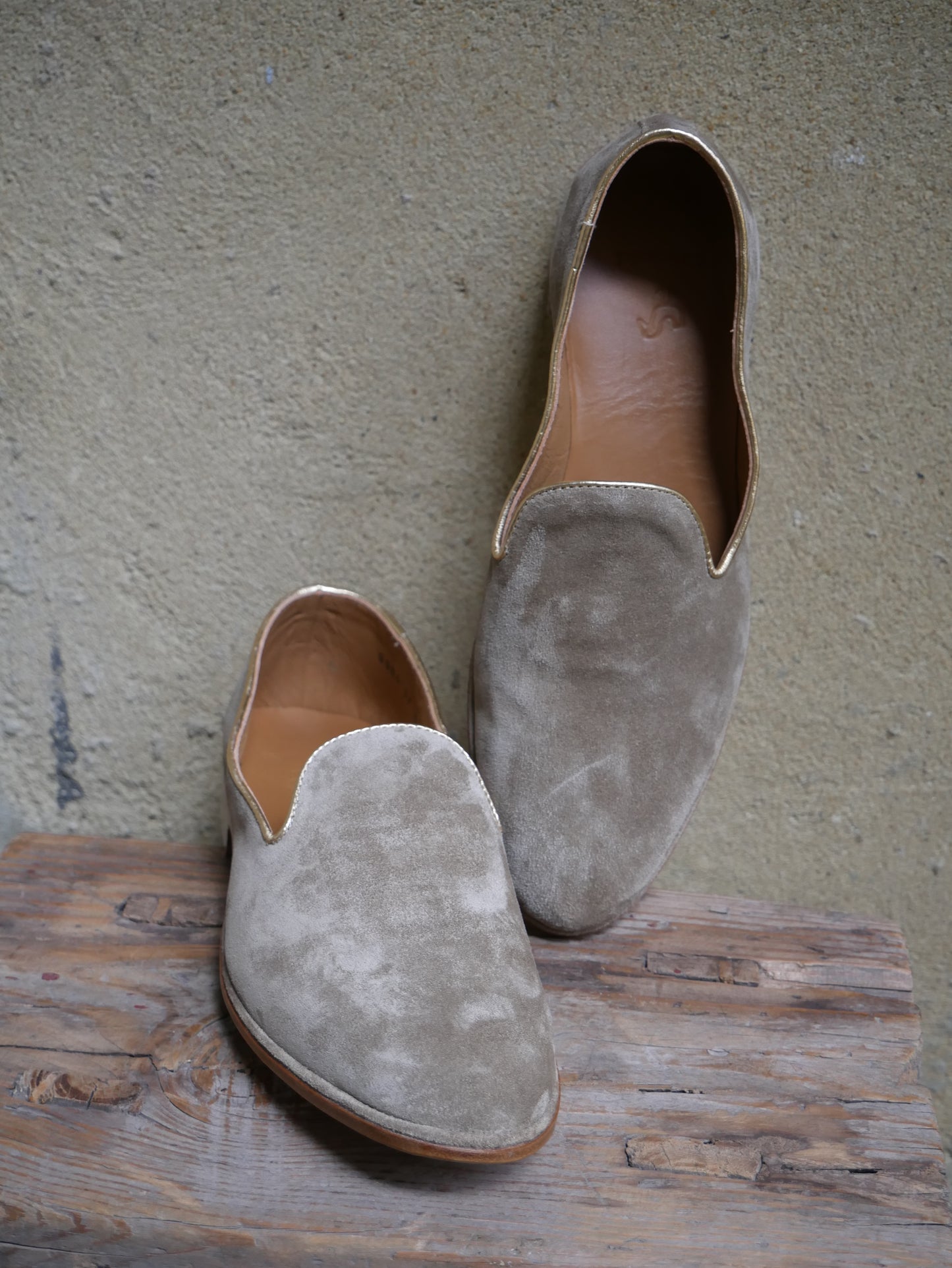 Elia Maurizi 9984 Shoes Taupe/Gold